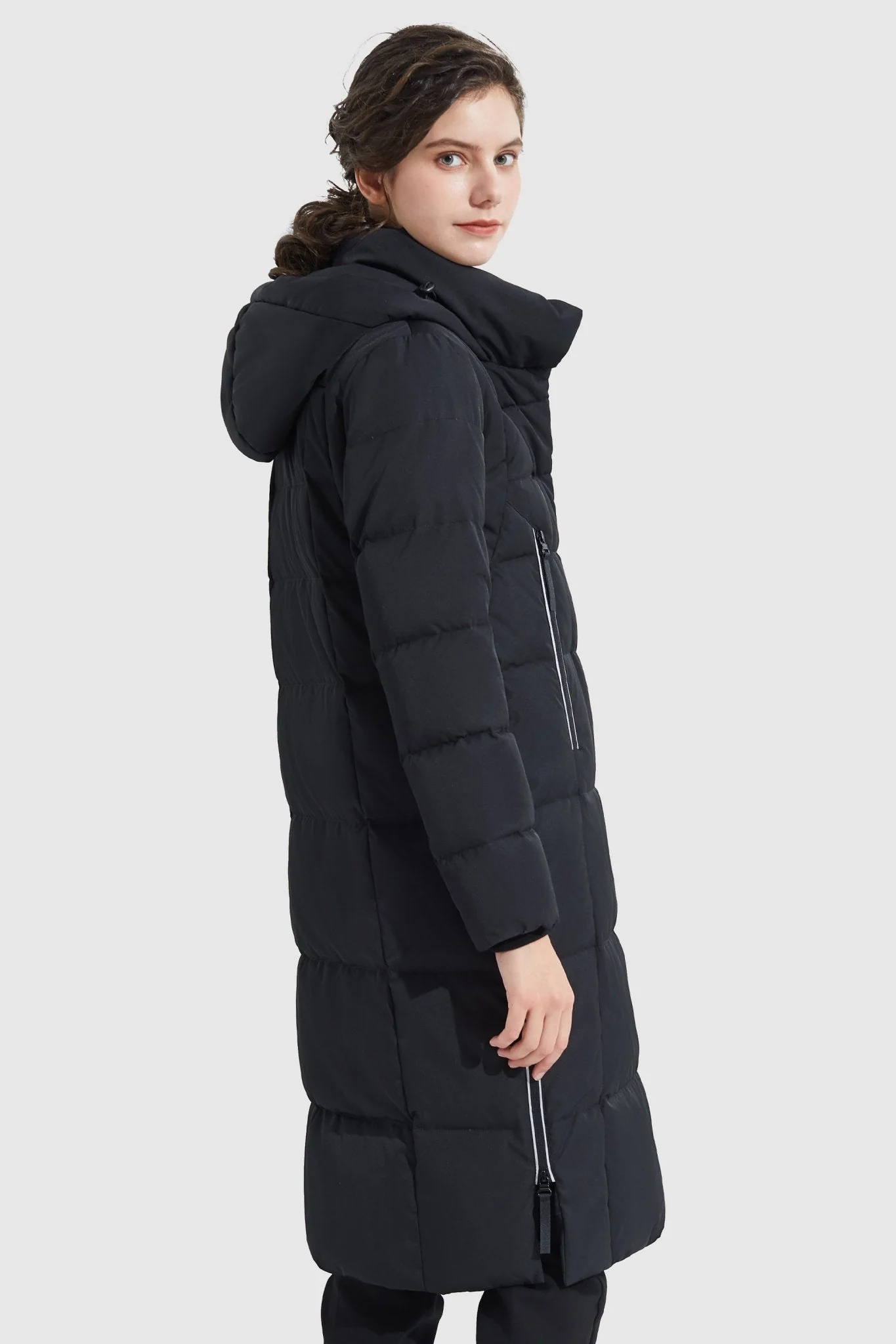 Knee Length Thickened Down Jacket - Image 22