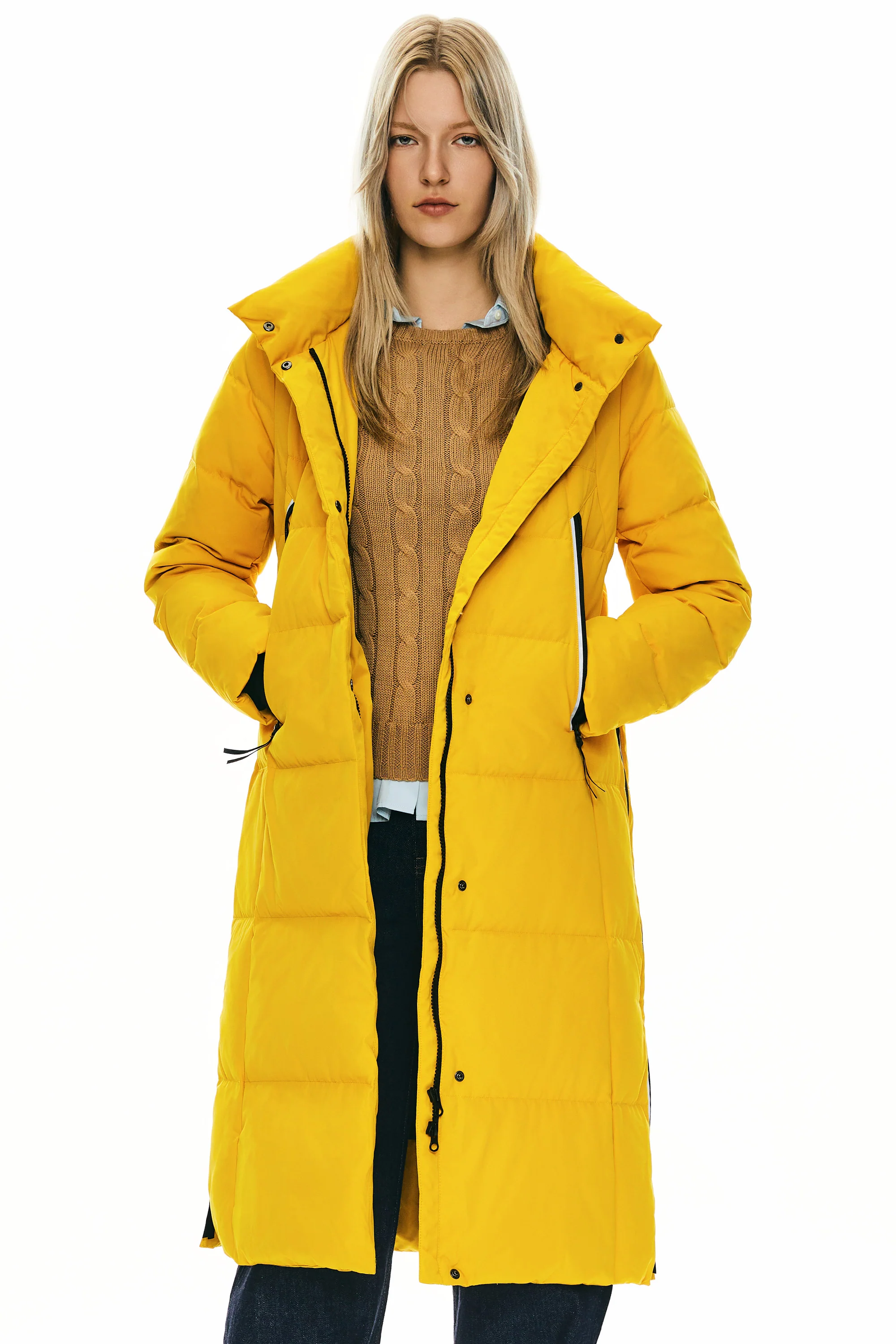 Knee Length Thickened Down Jacket - Image 24