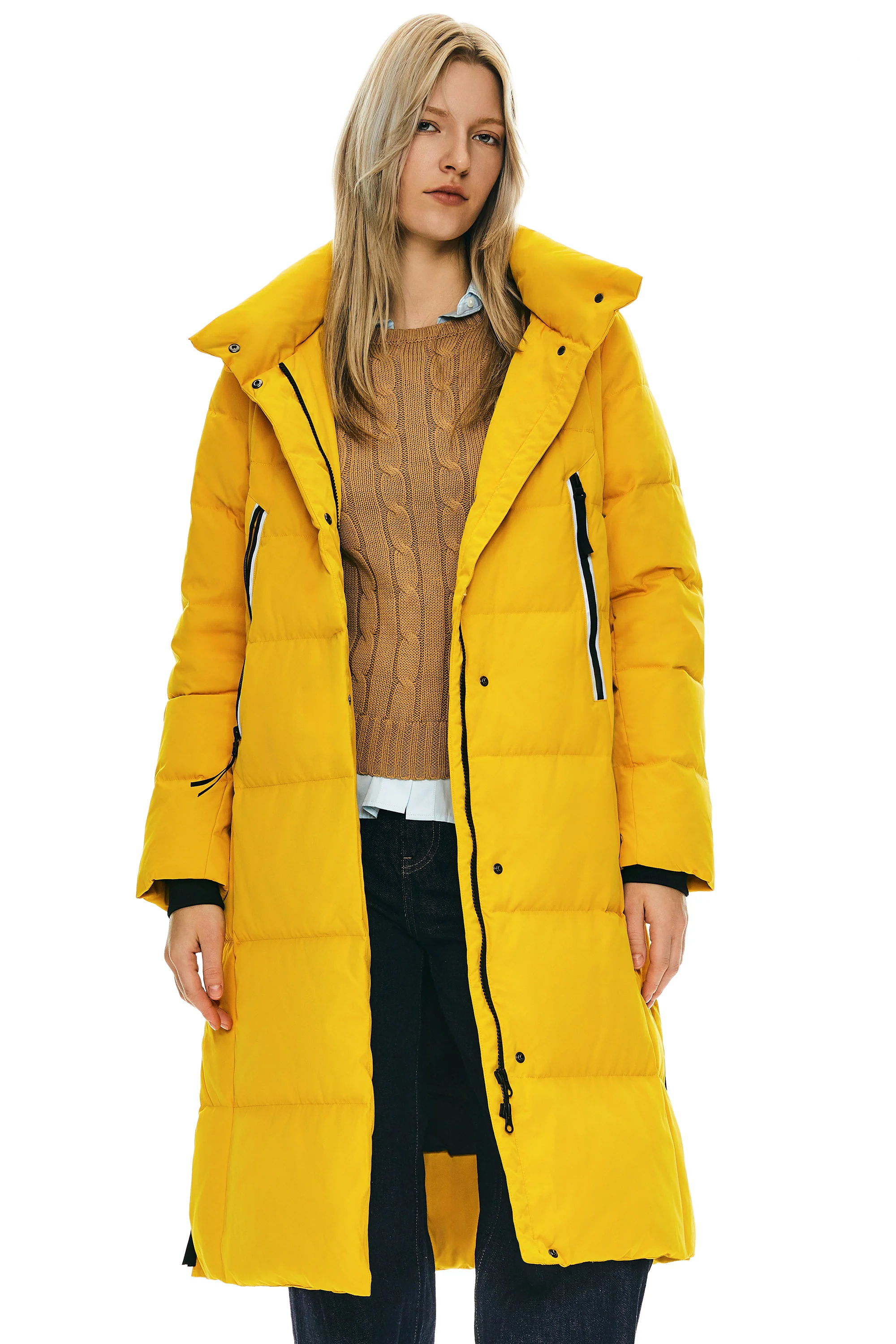 Knee Length Thickened Down Jacket - Image 25