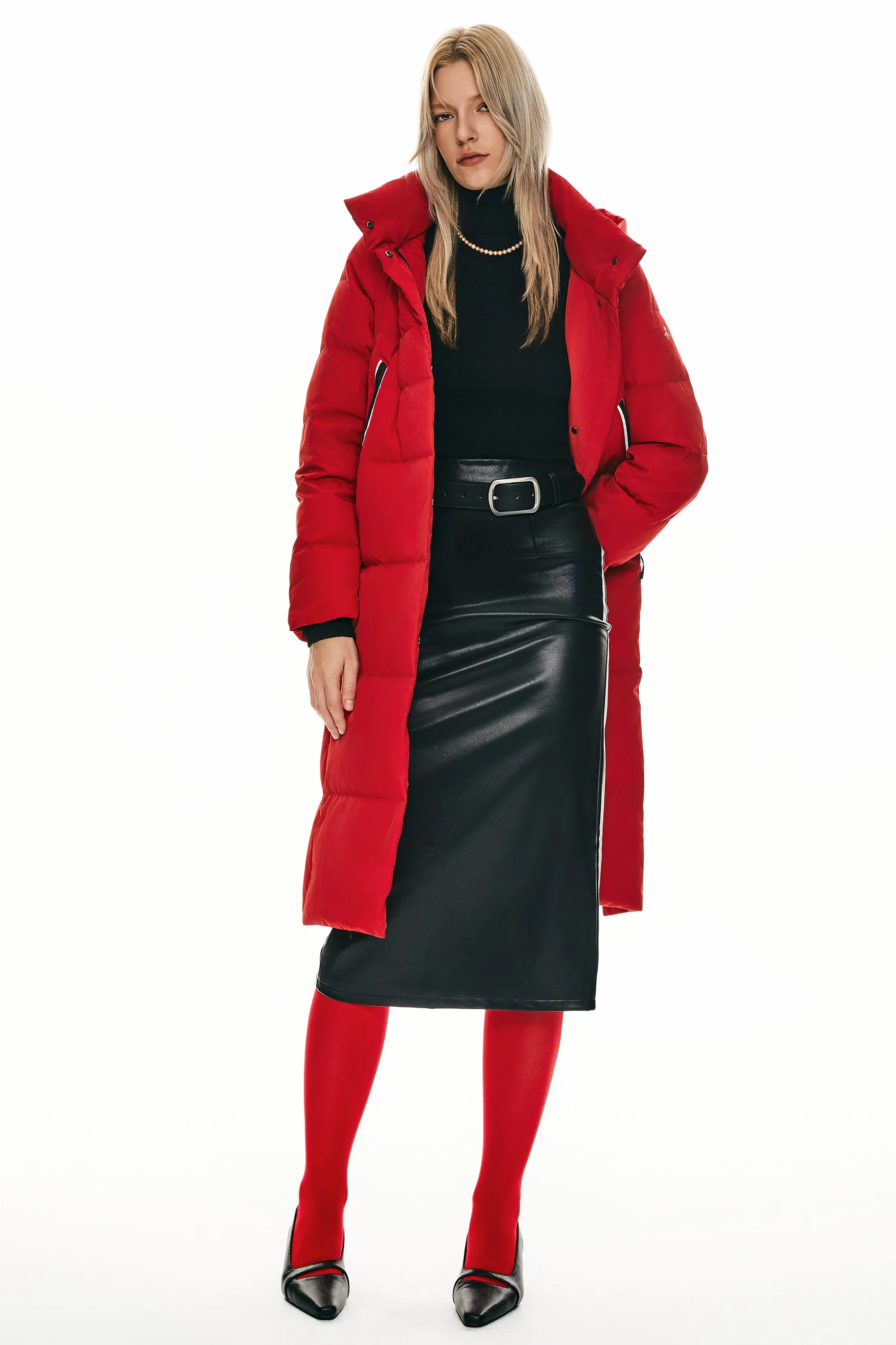 Knee Length Thickened Down Jacket - Image 3