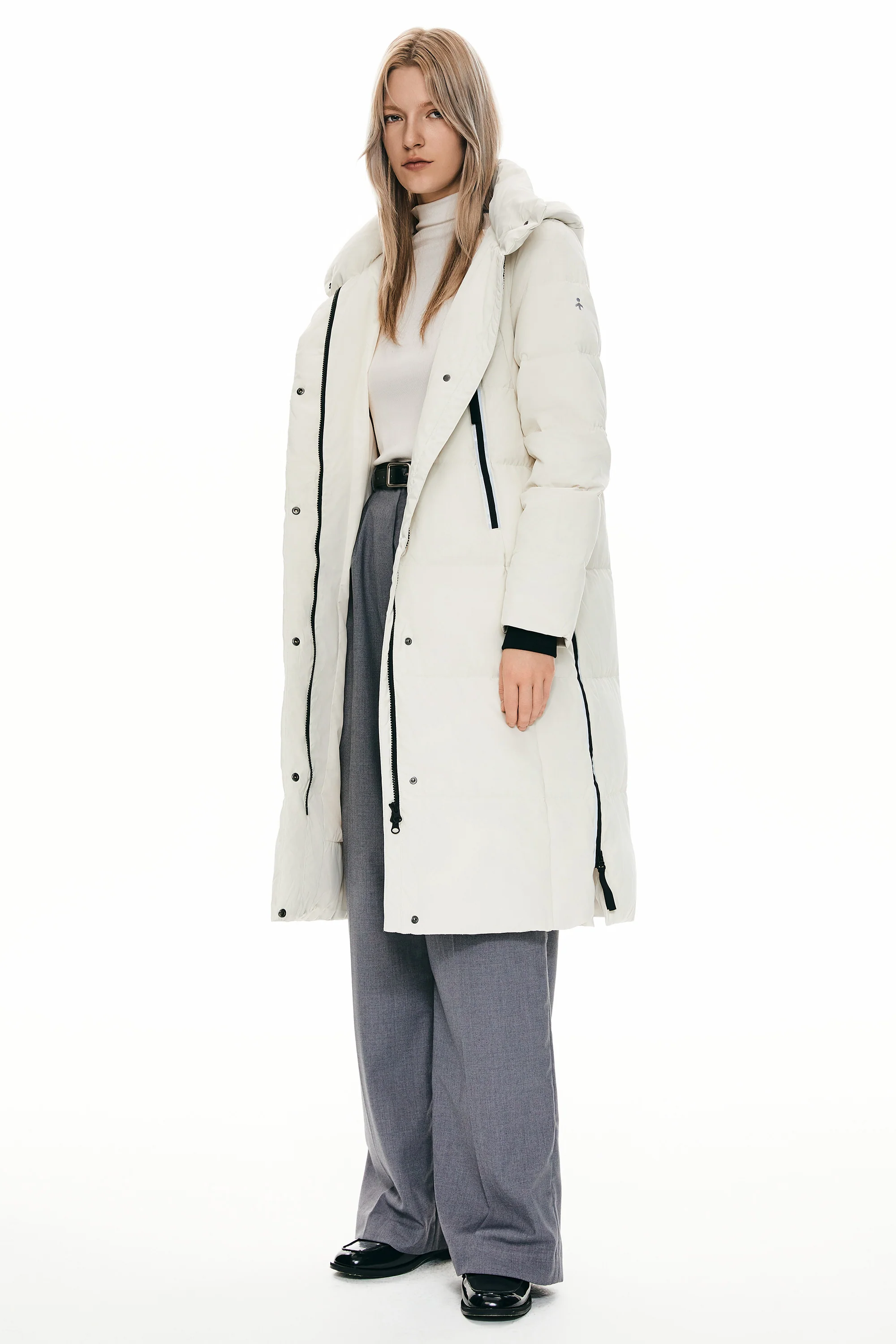 Knee Length Thickened Down Jacket - Image 33