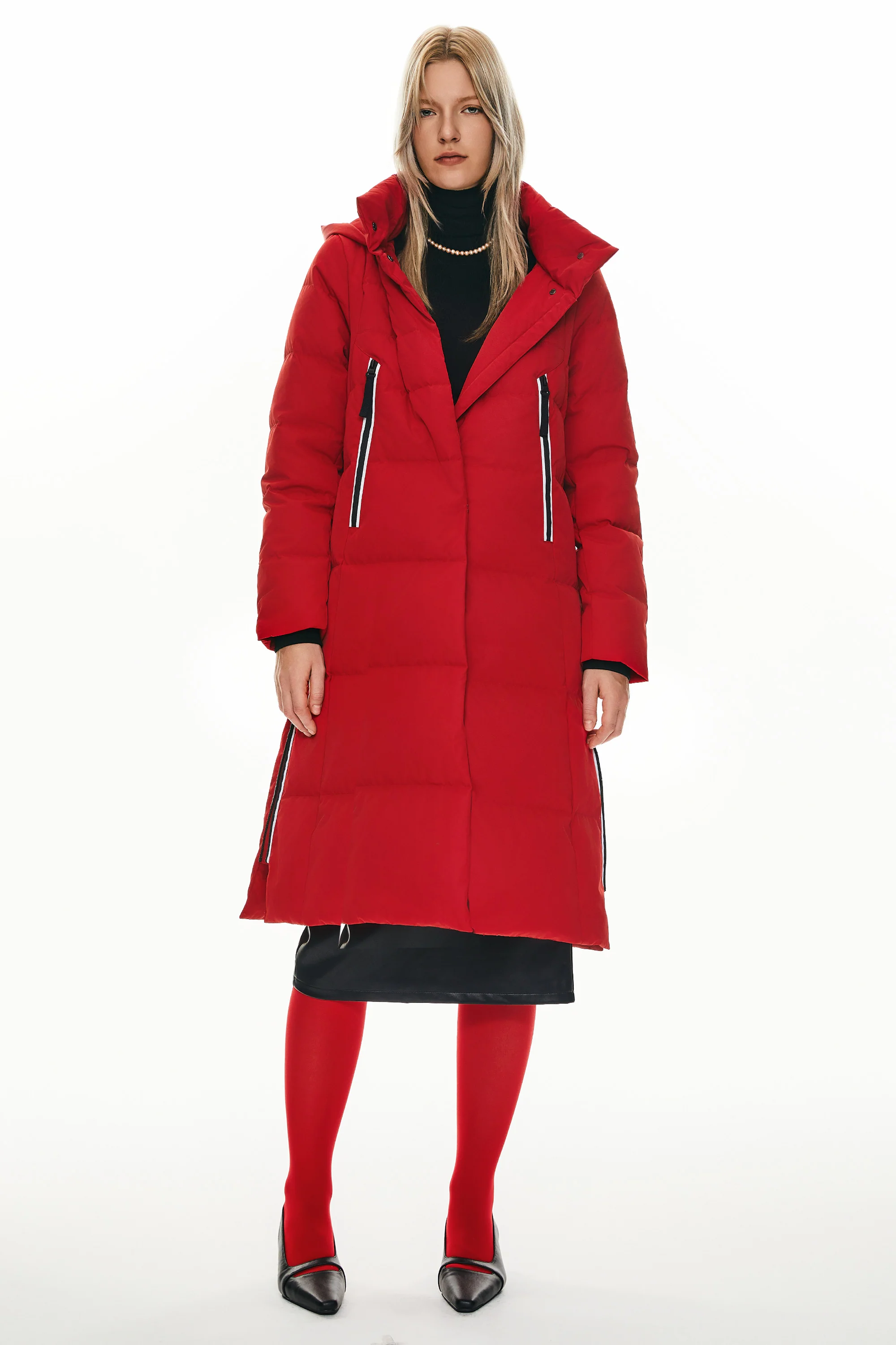 Knee Length Thickened Down Jacket - Image 4