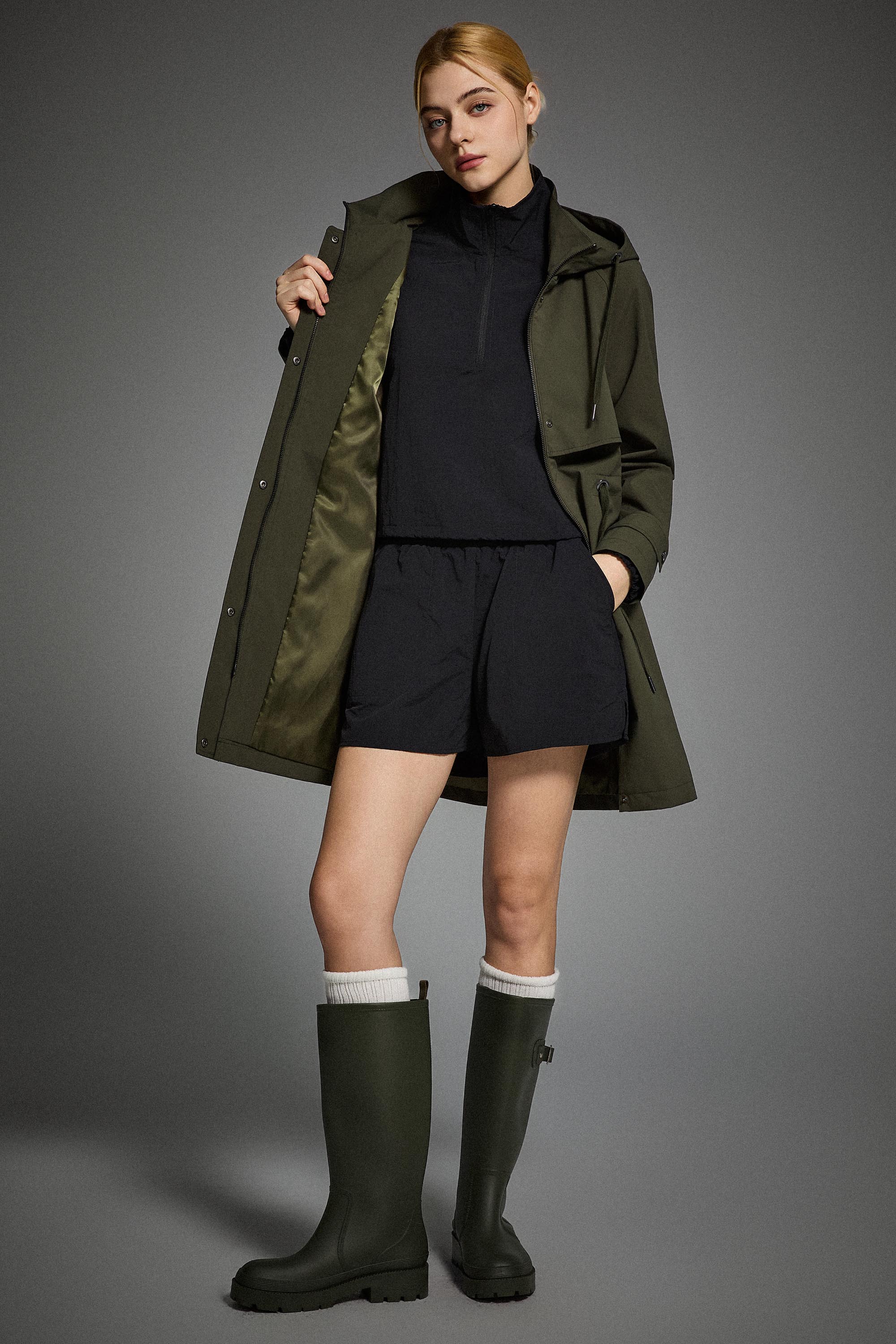 Long Hooded Windbreaker - Image 13