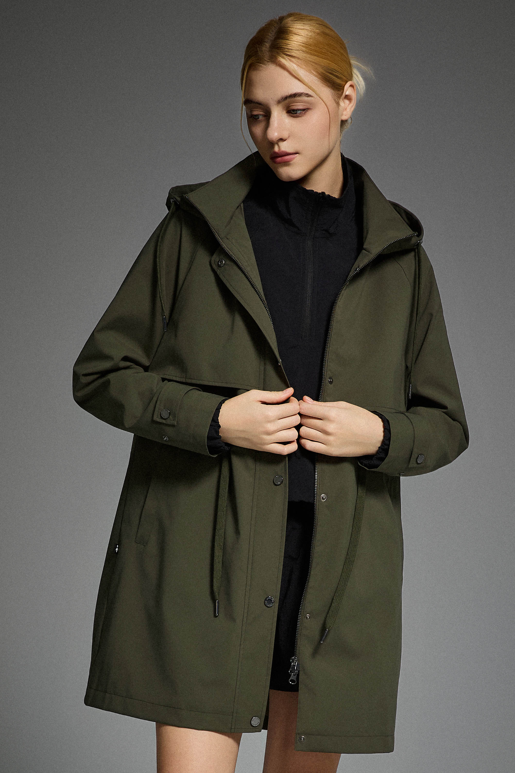 Long Hooded Windbreaker - Image 15