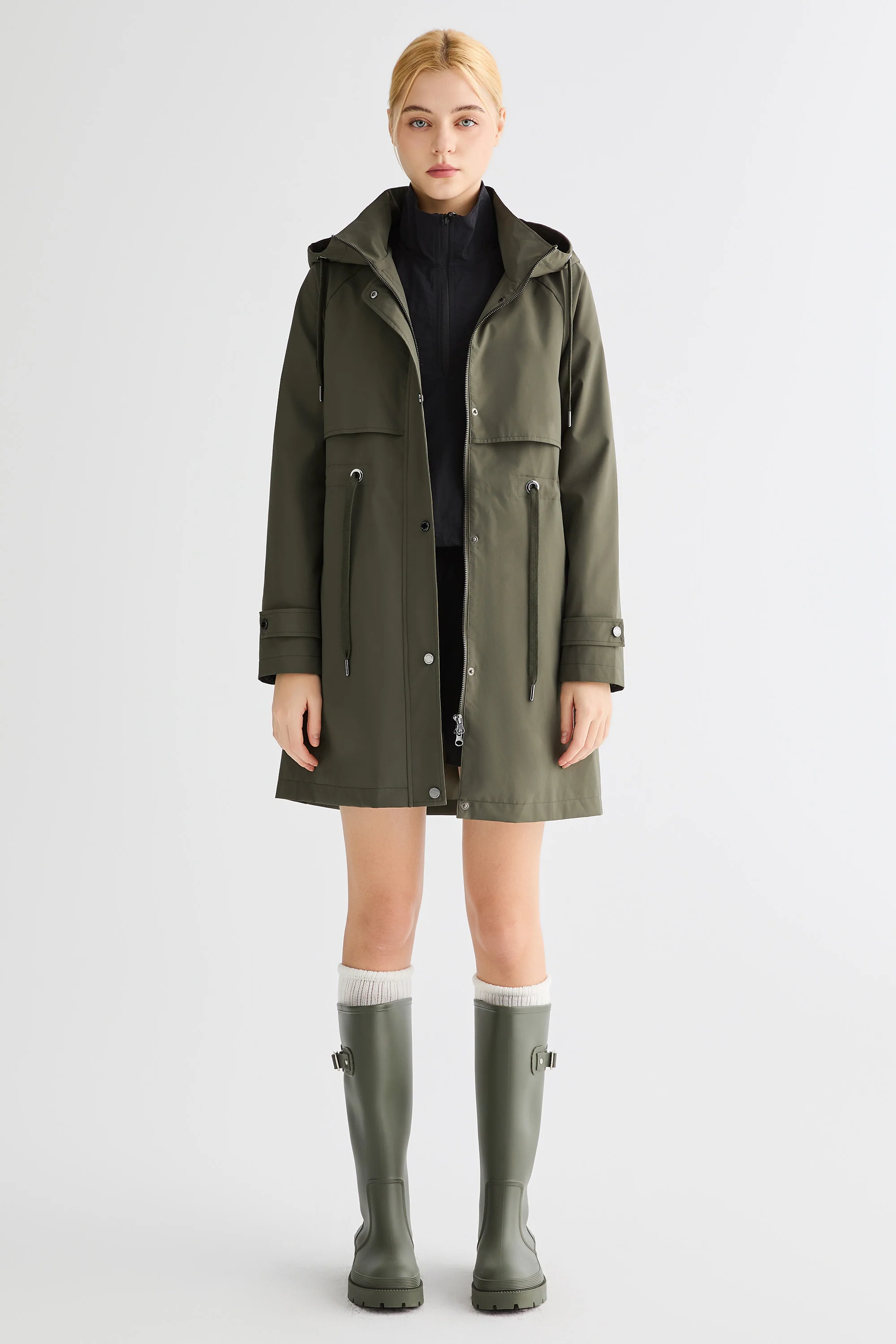 Long Hooded Windbreaker - Image 16