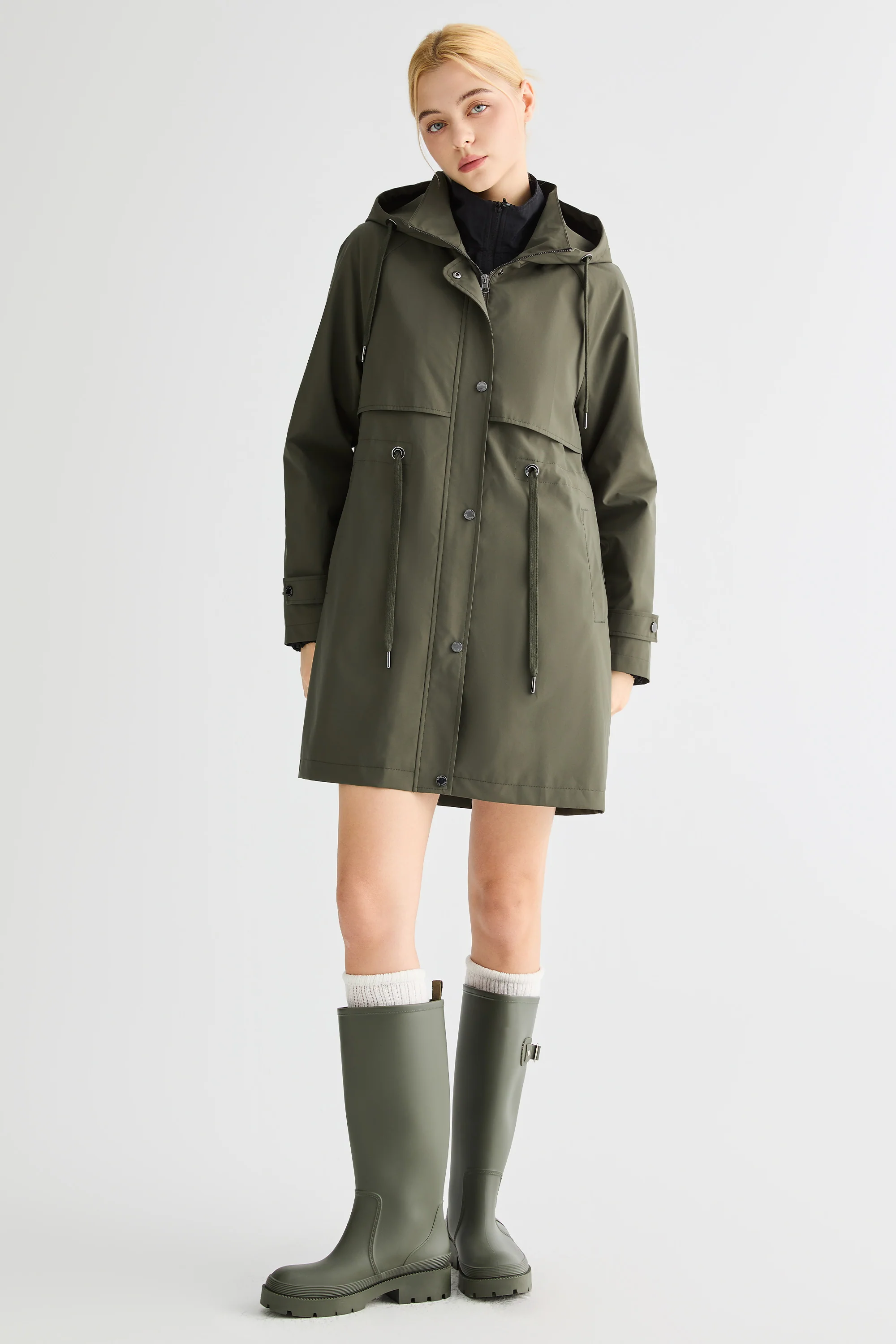 Long Hooded Windbreaker - Image 21