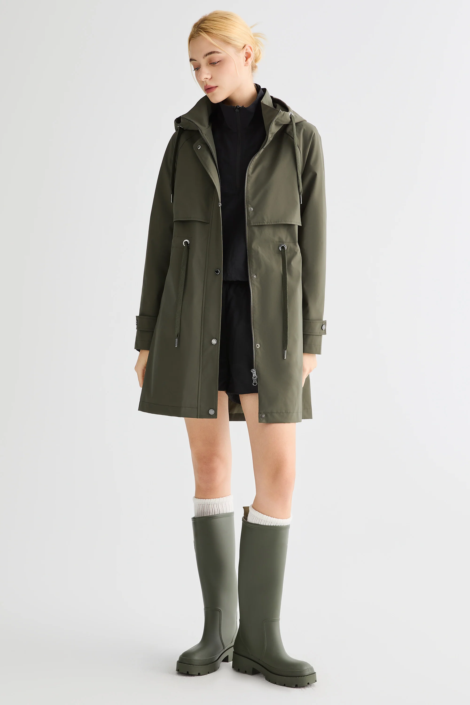 Long Hooded Windbreaker - Image 23