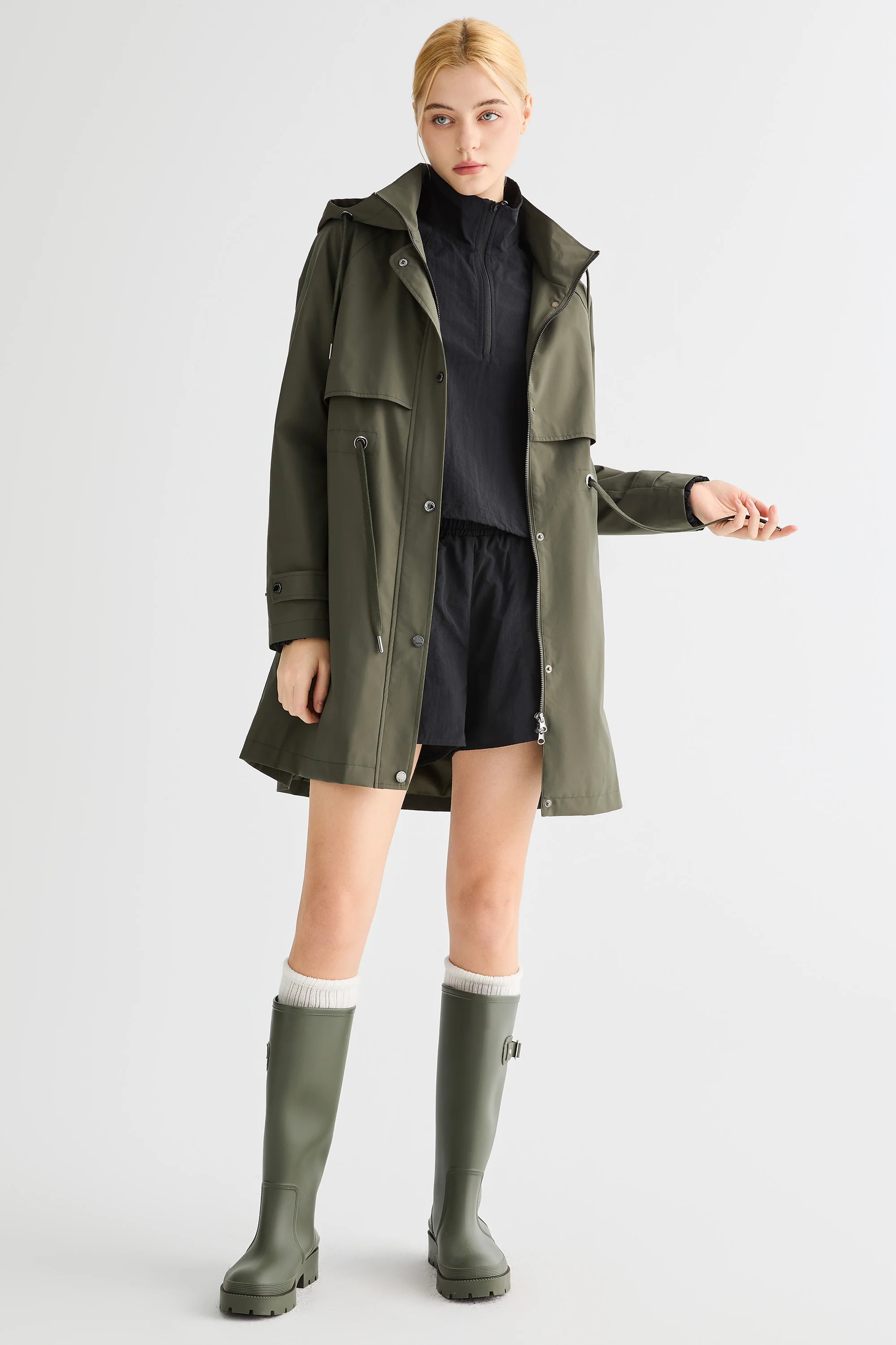 Long Hooded Windbreaker - Image 24