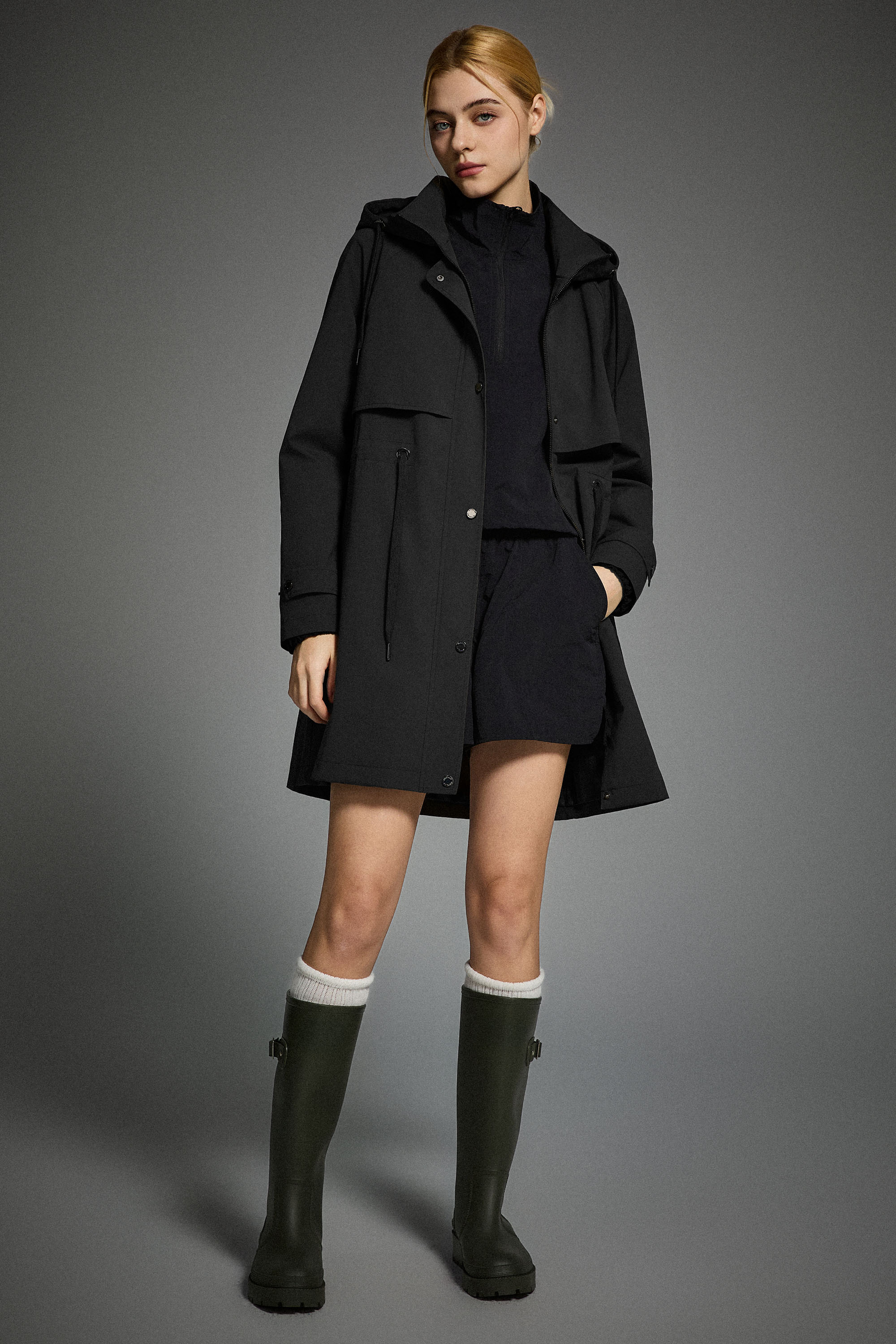 Long Hooded Windbreaker - Image 25