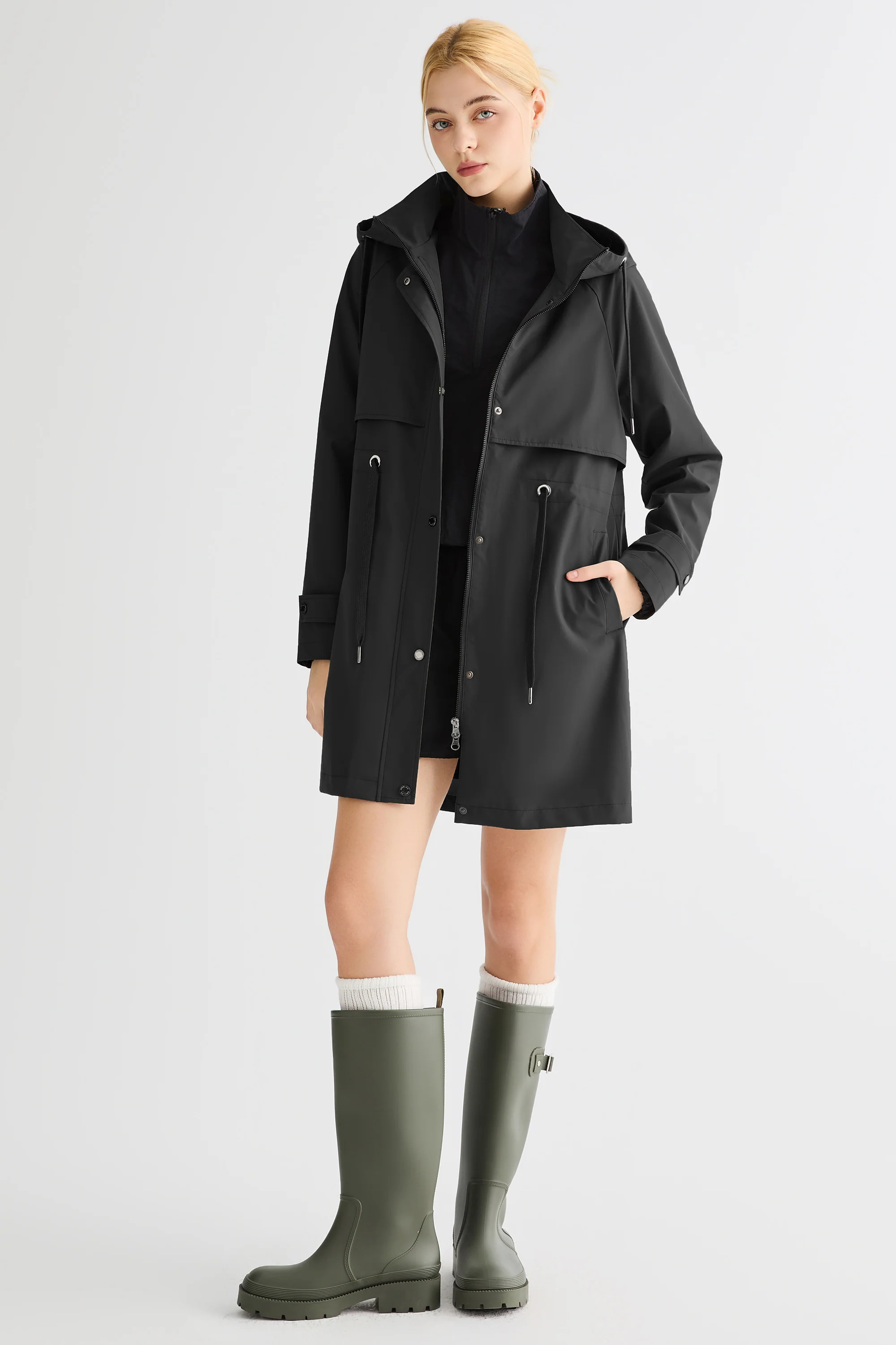 Long Hooded Windbreaker - Image 26