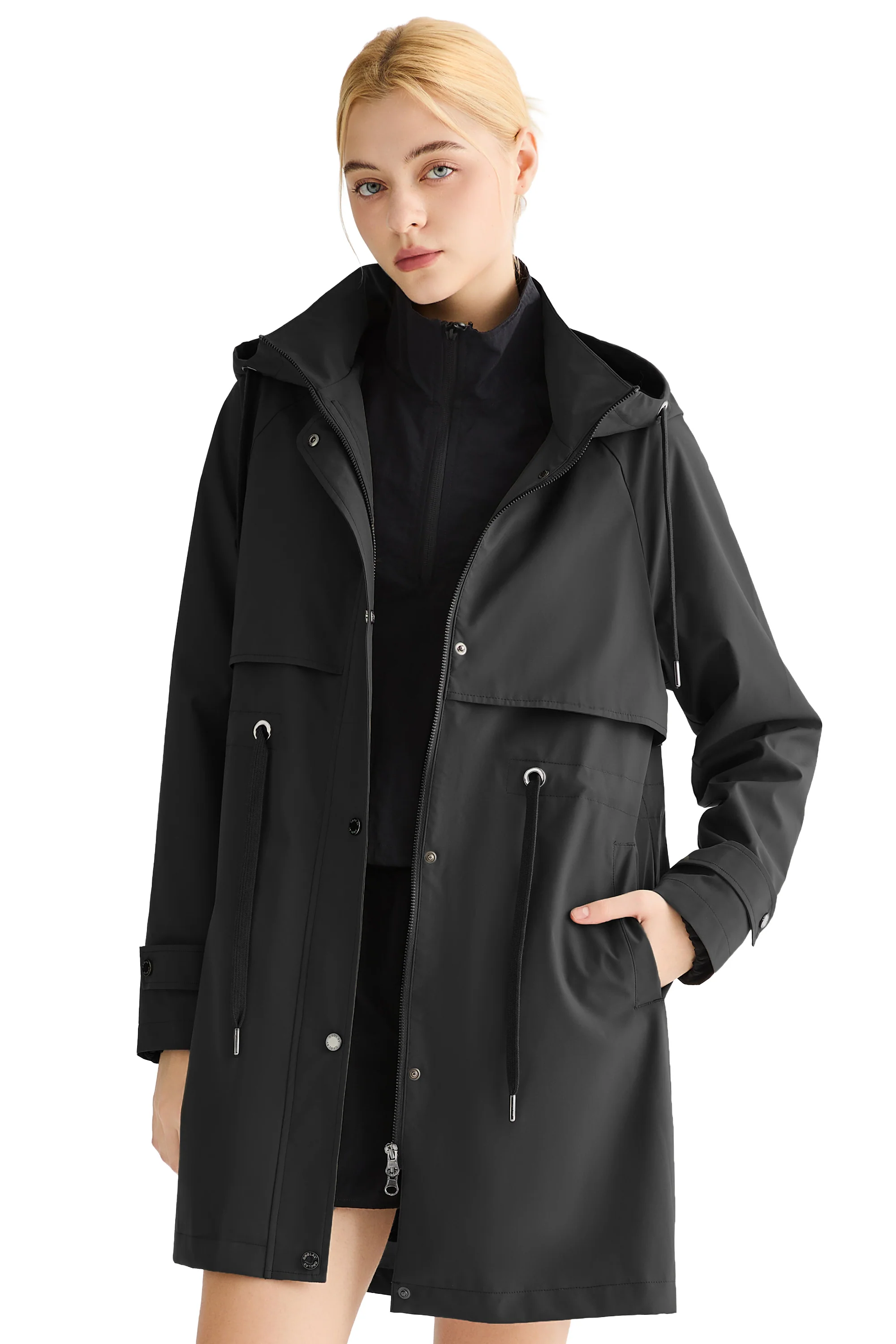 Long Hooded Windbreaker - Image 28