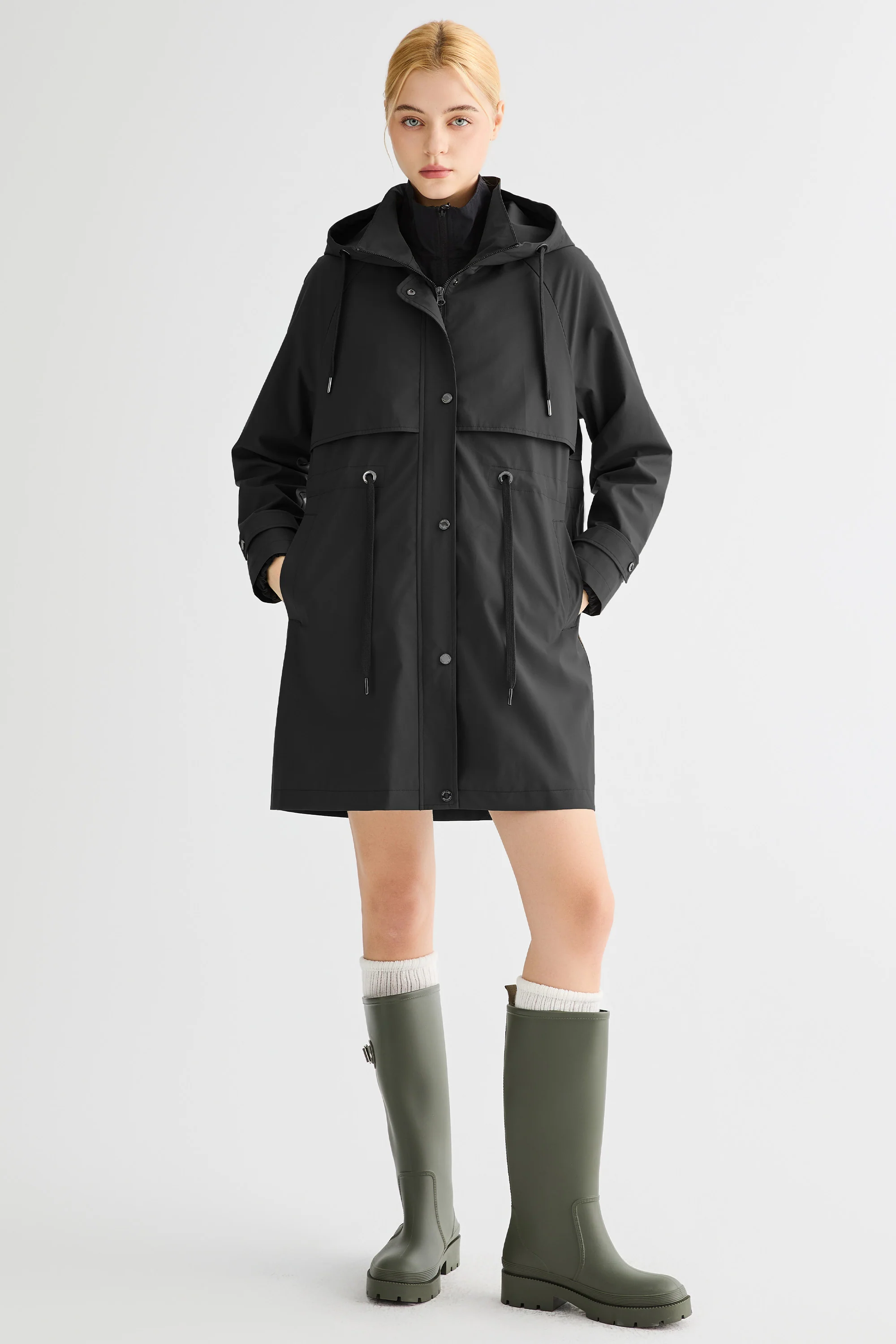 Long Hooded Windbreaker - Image 30