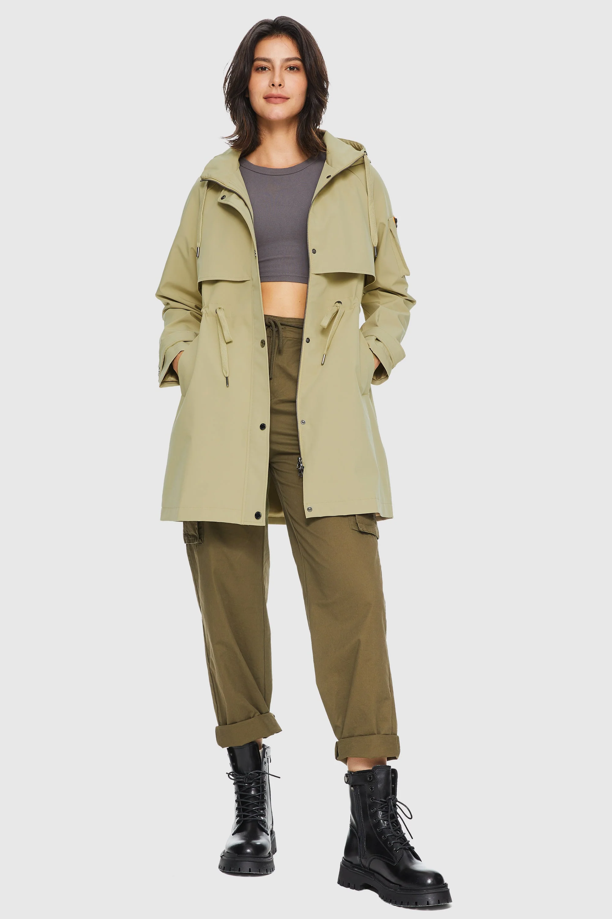 Long Hooded Windbreaker - Image 35