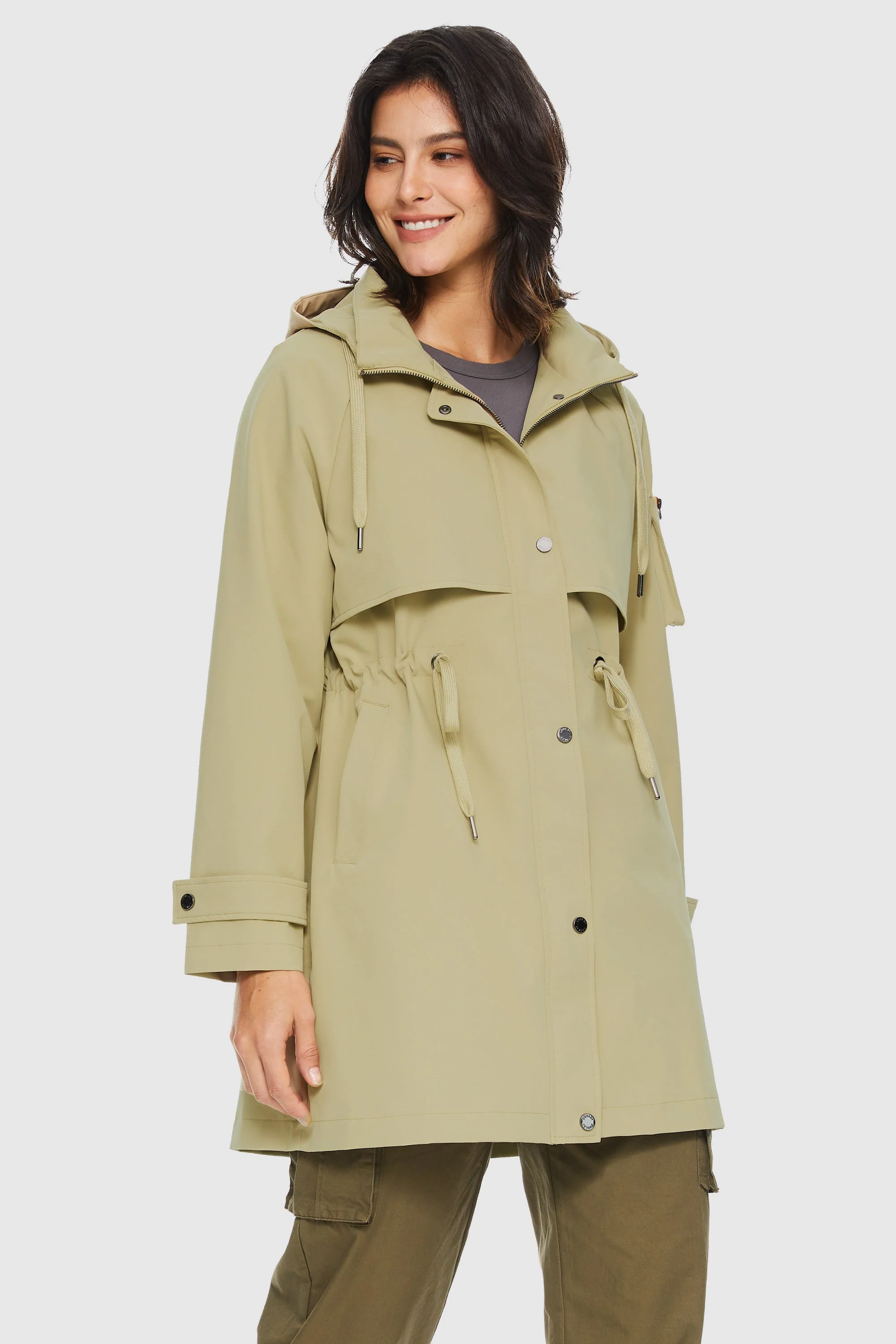 Long Hooded Windbreaker - Image 38