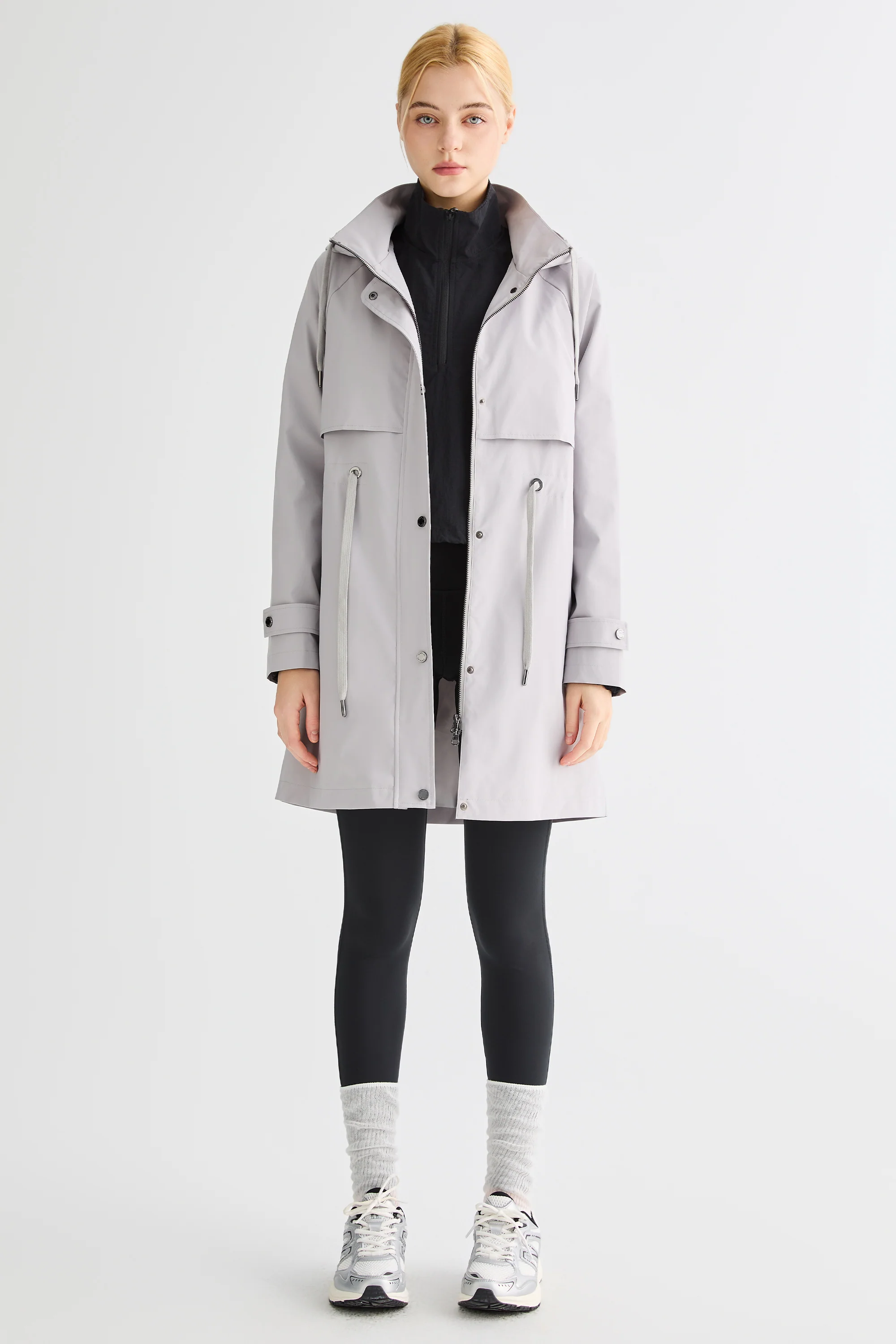 Long Hooded Windbreaker - Image 40