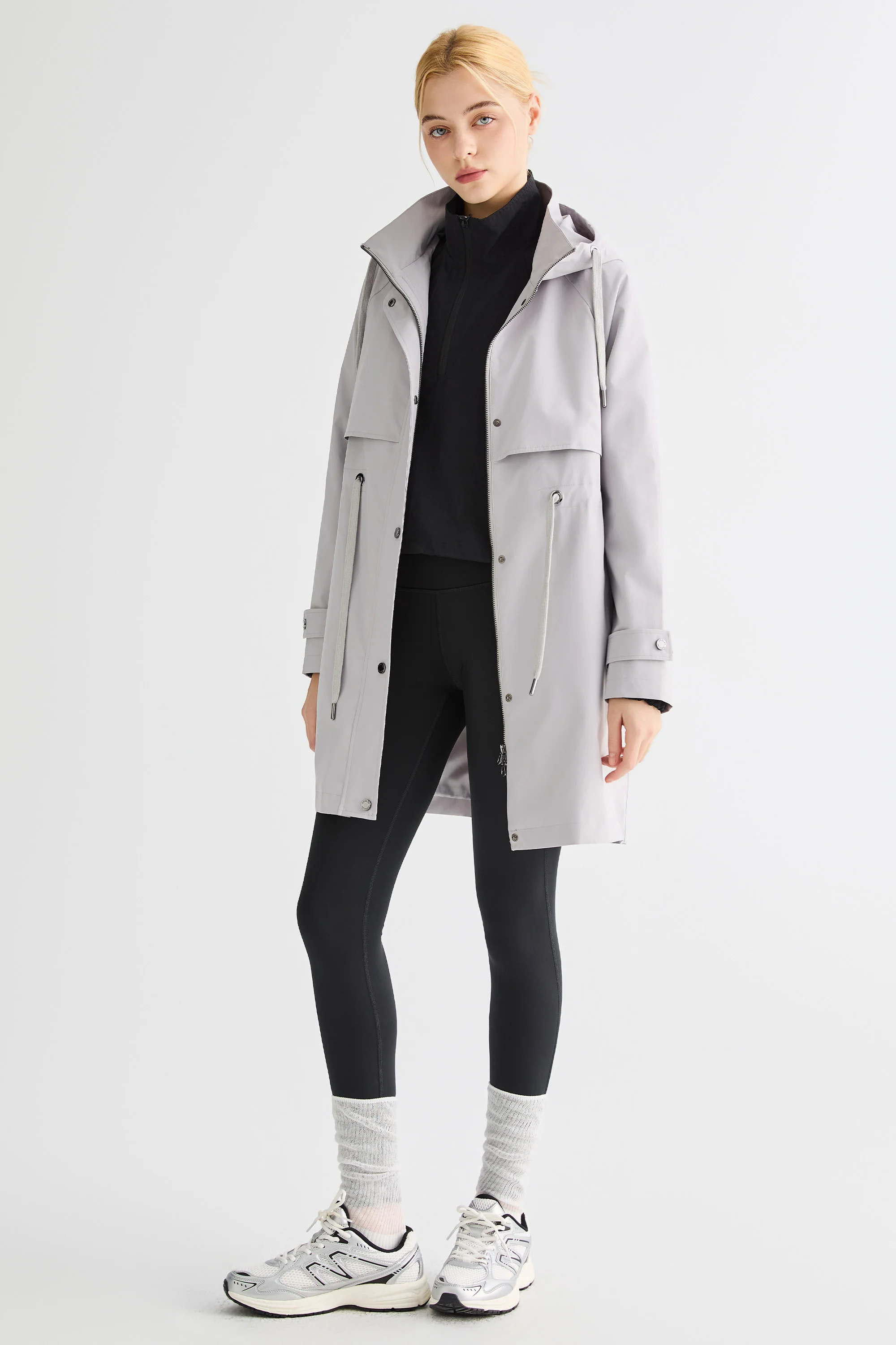 Long Hooded Windbreaker - Image 41
