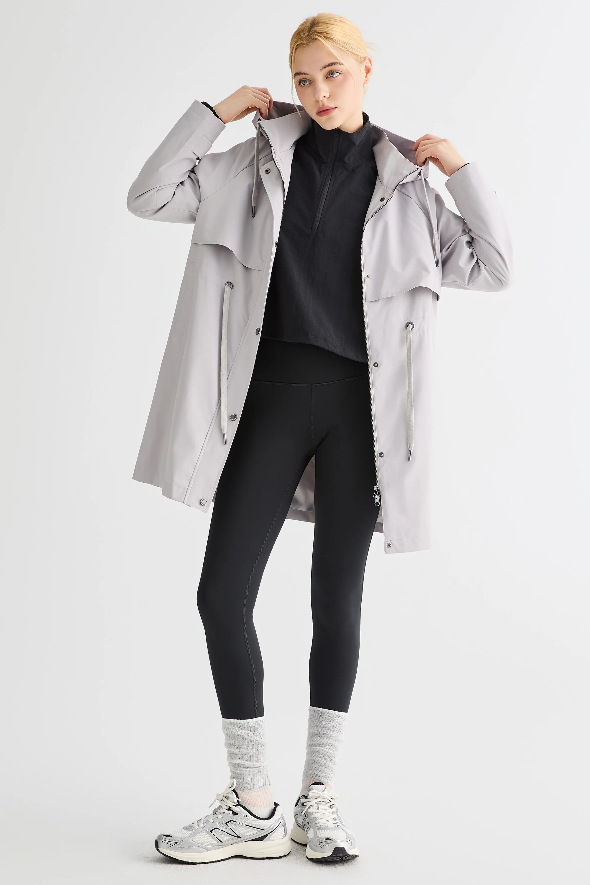 Long Hooded Windbreaker - Image 42