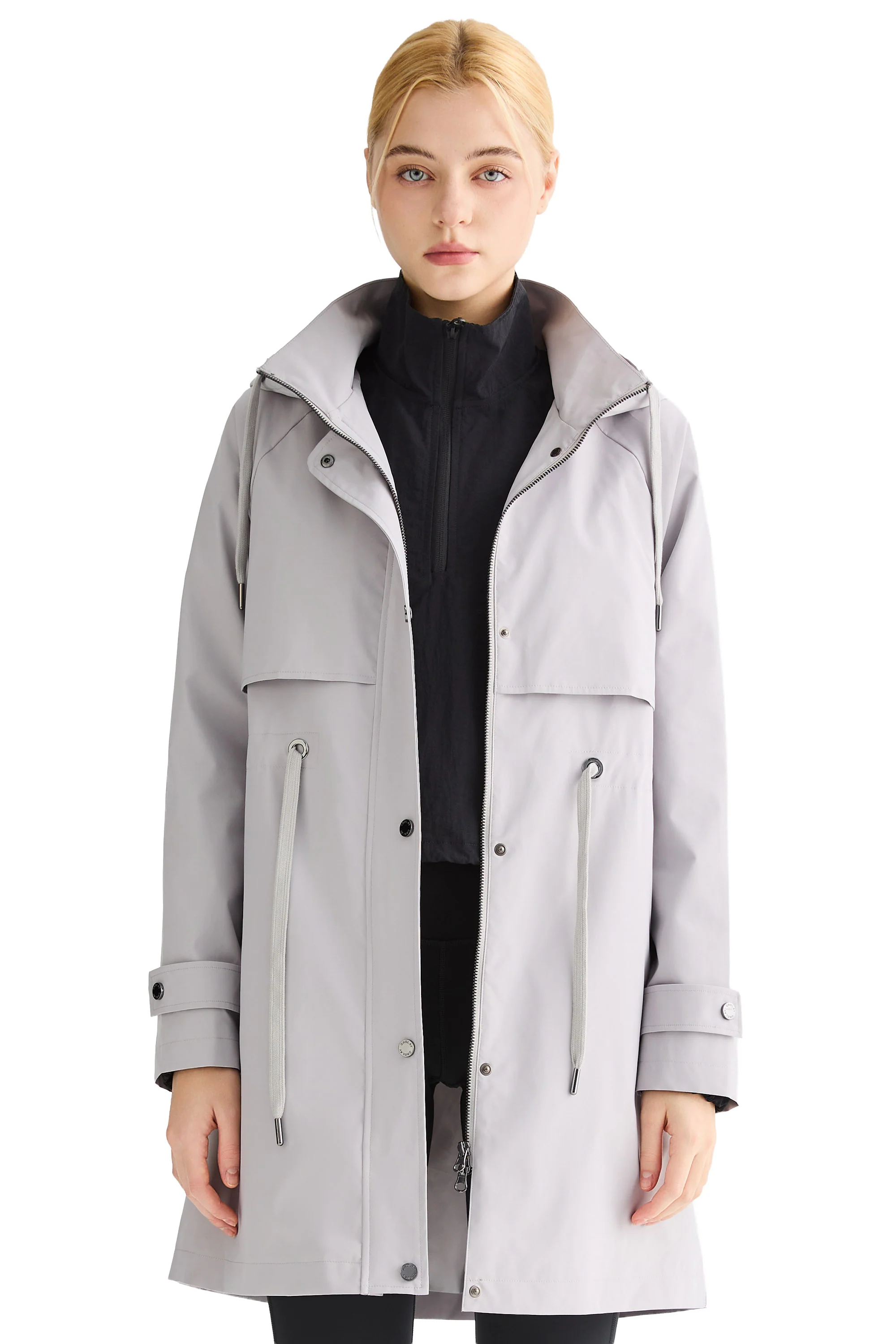 Long Hooded Windbreaker - Image 45