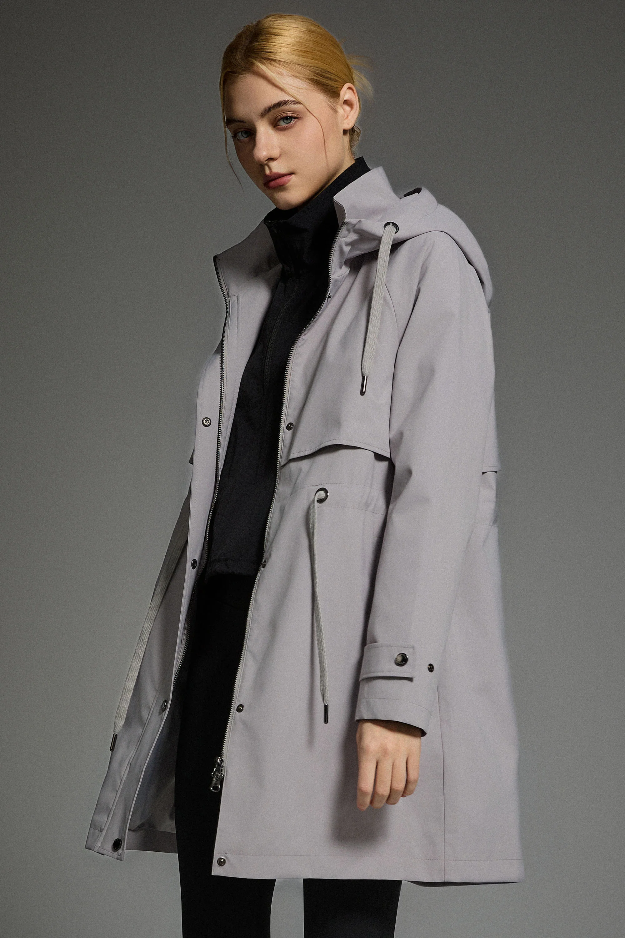 Long Hooded Windbreaker - Image 48