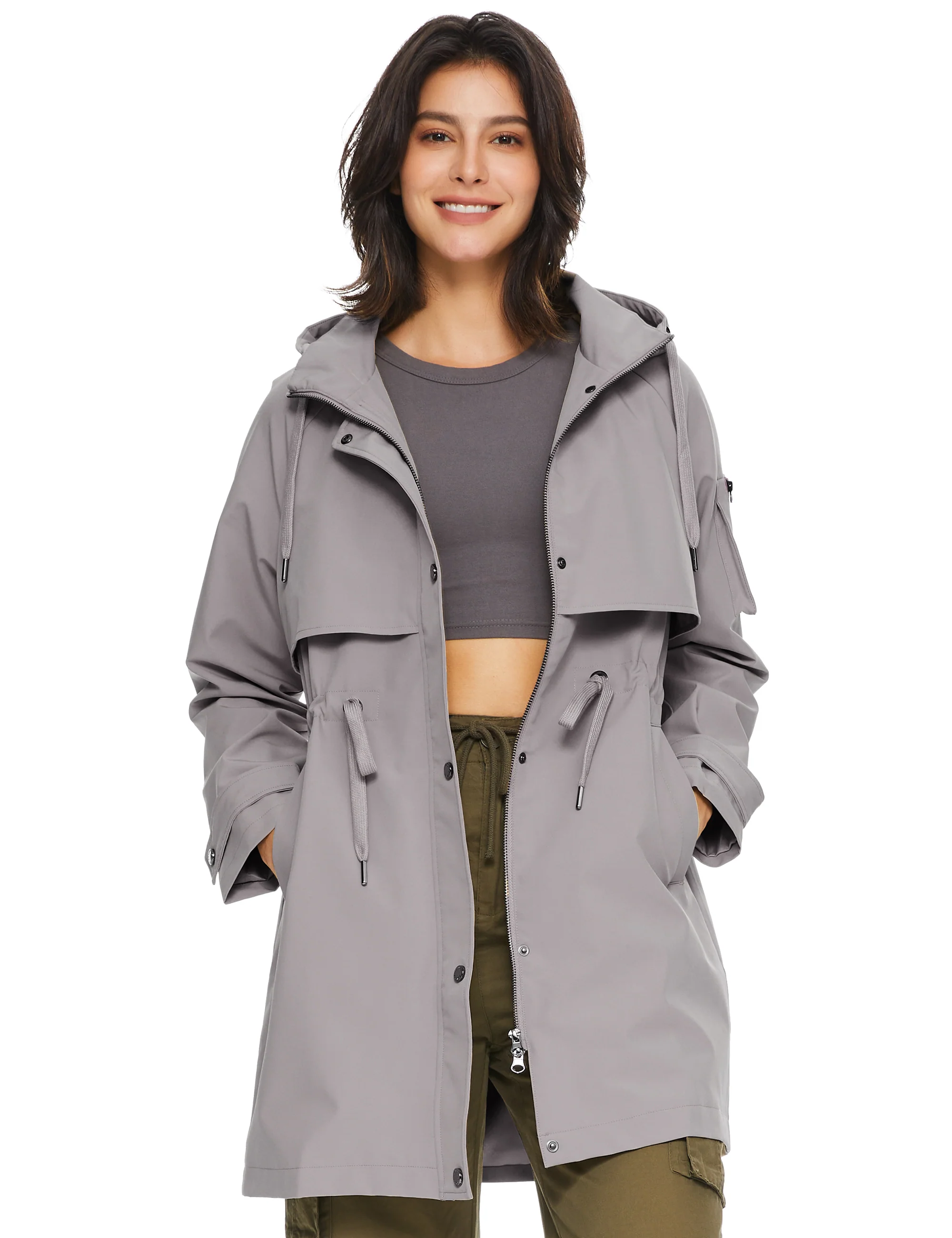 Long Hooded Windbreaker - Image 50