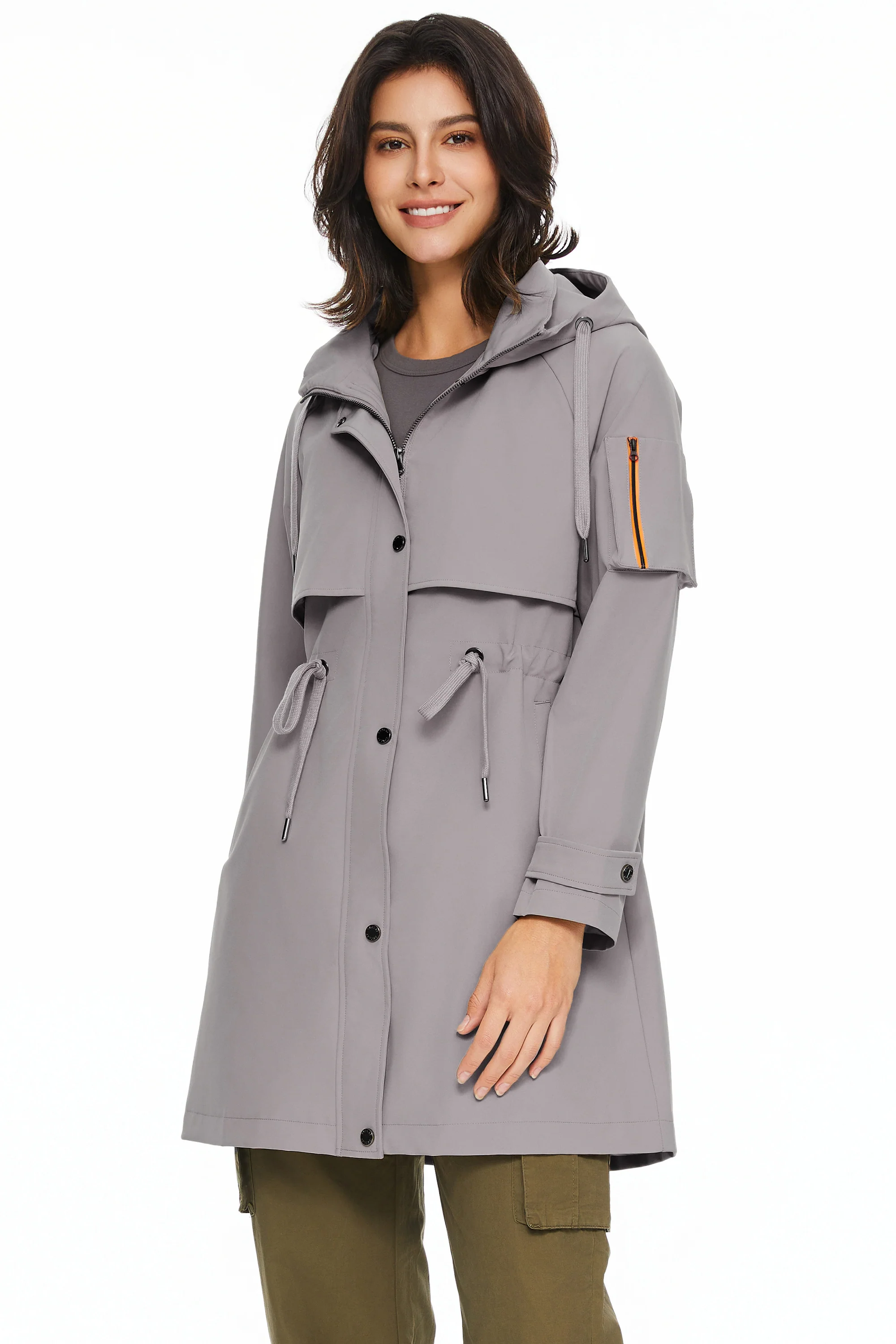 Long Hooded Windbreaker - Image 51