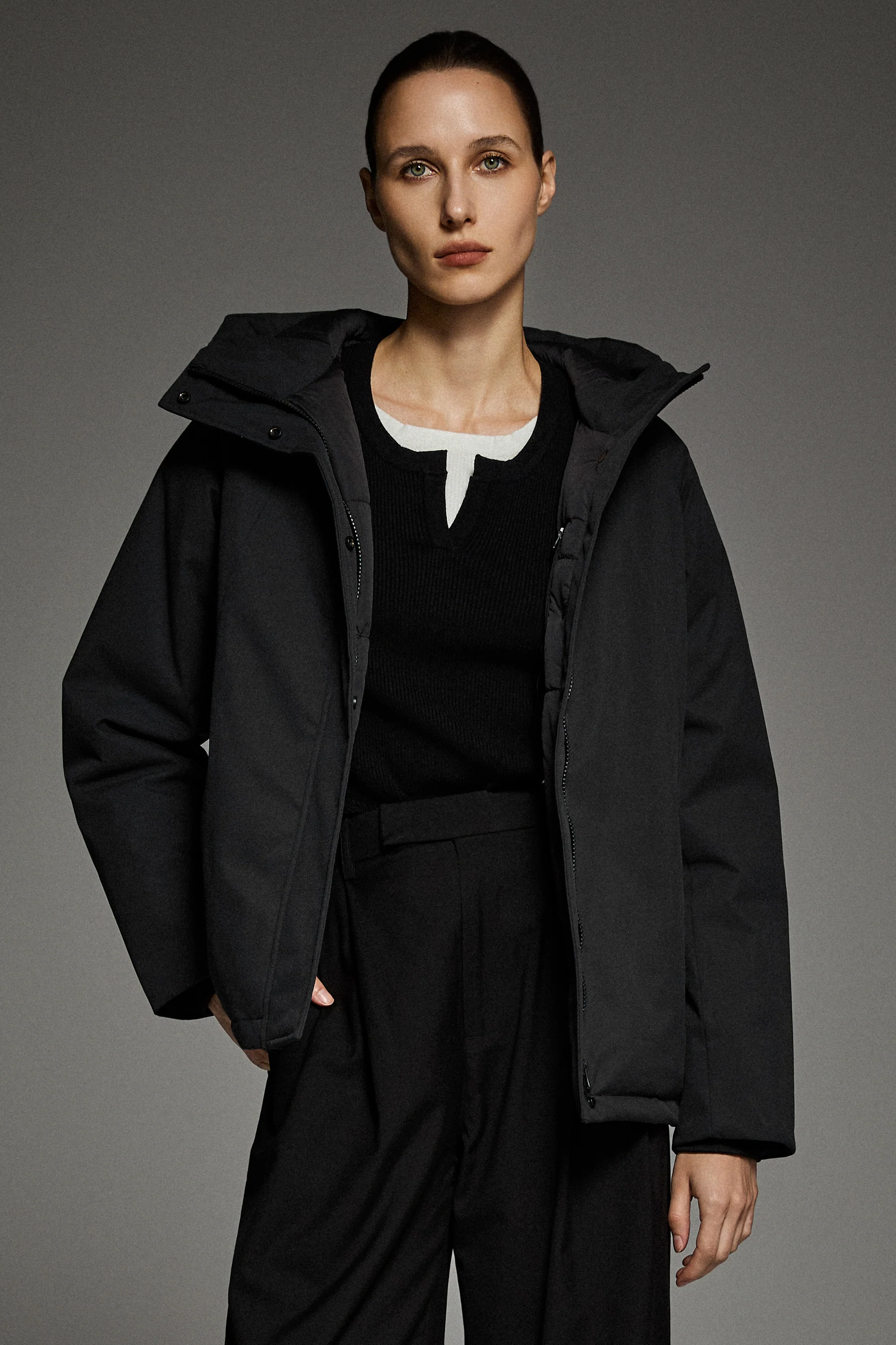 Lightweight Cropped Everyday Parka Jacket - Image 15