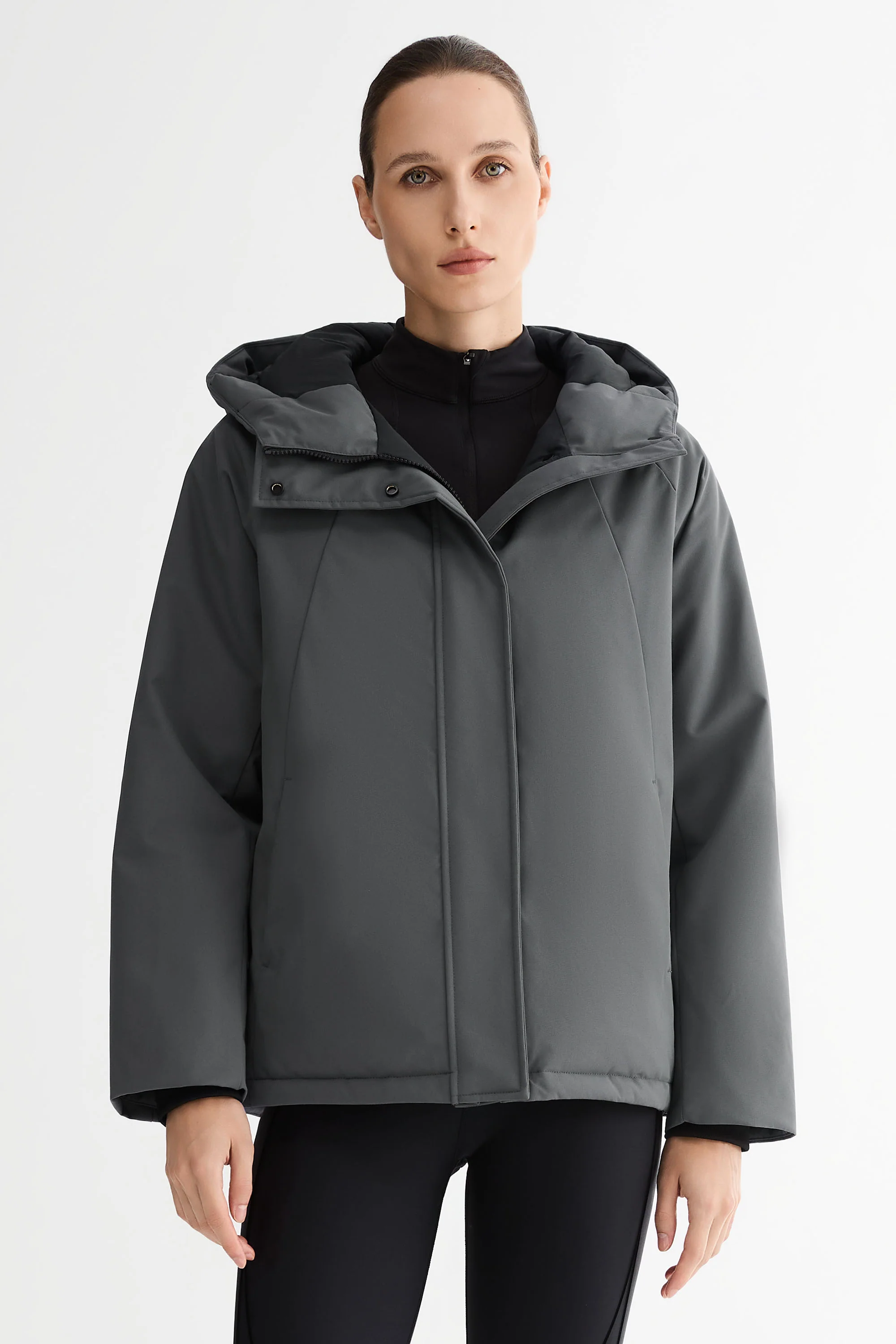 Lightweight Cropped Everyday Parka Jacket - Image 3