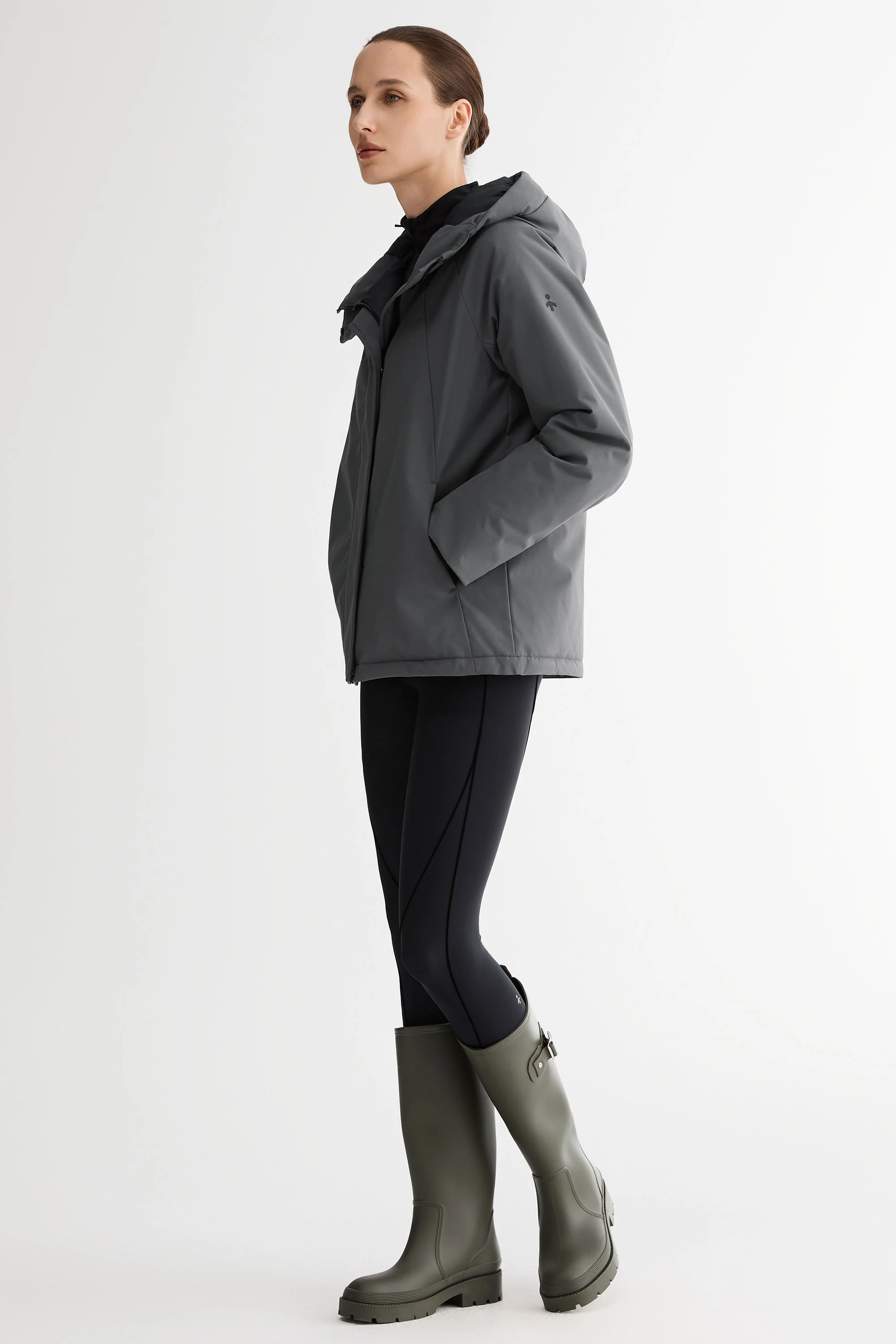 Lightweight Cropped Everyday Parka Jacket - Image 5