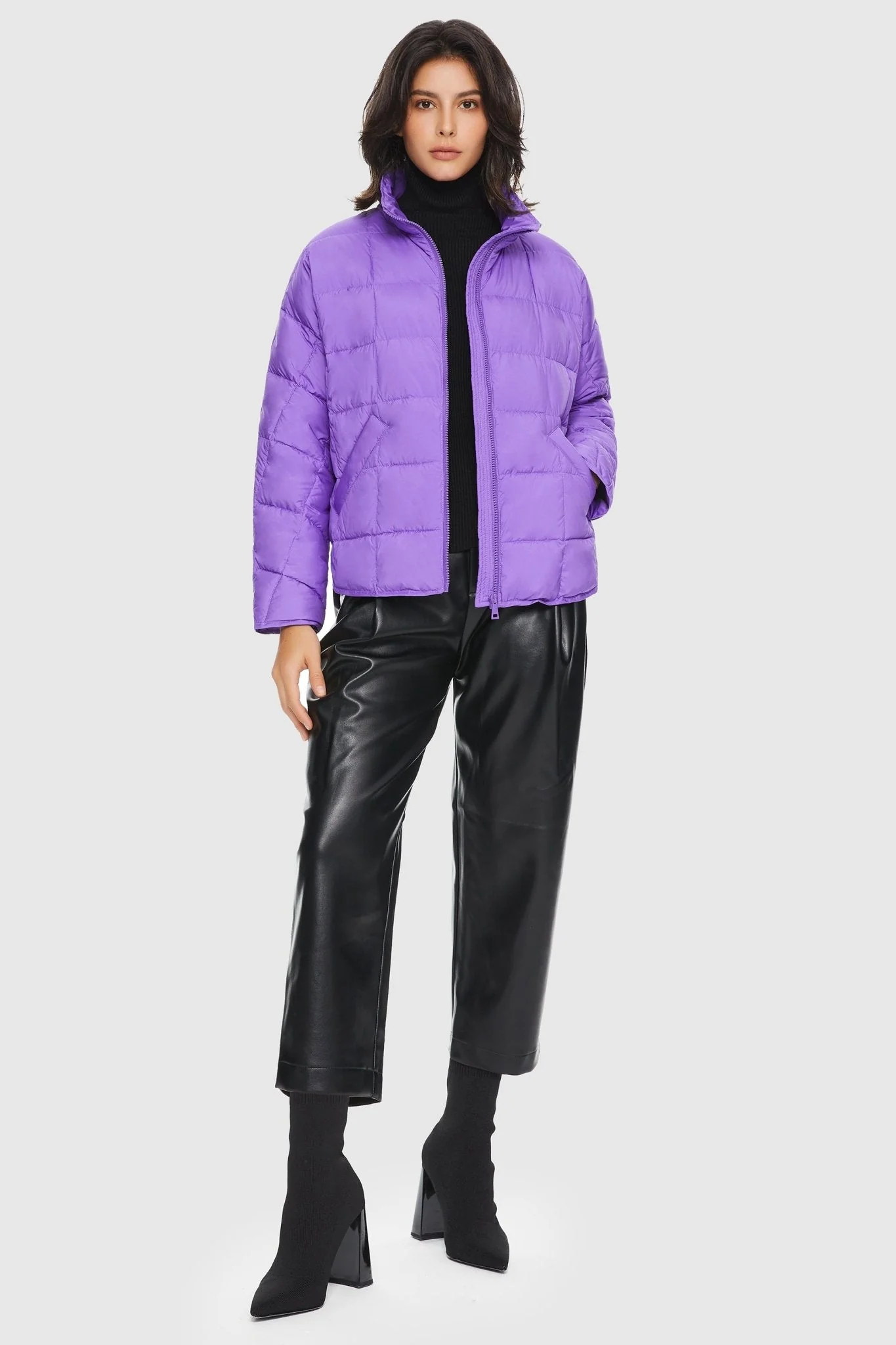 Oversized Lightweight Insulated Down Puffer Jacket - Image 9