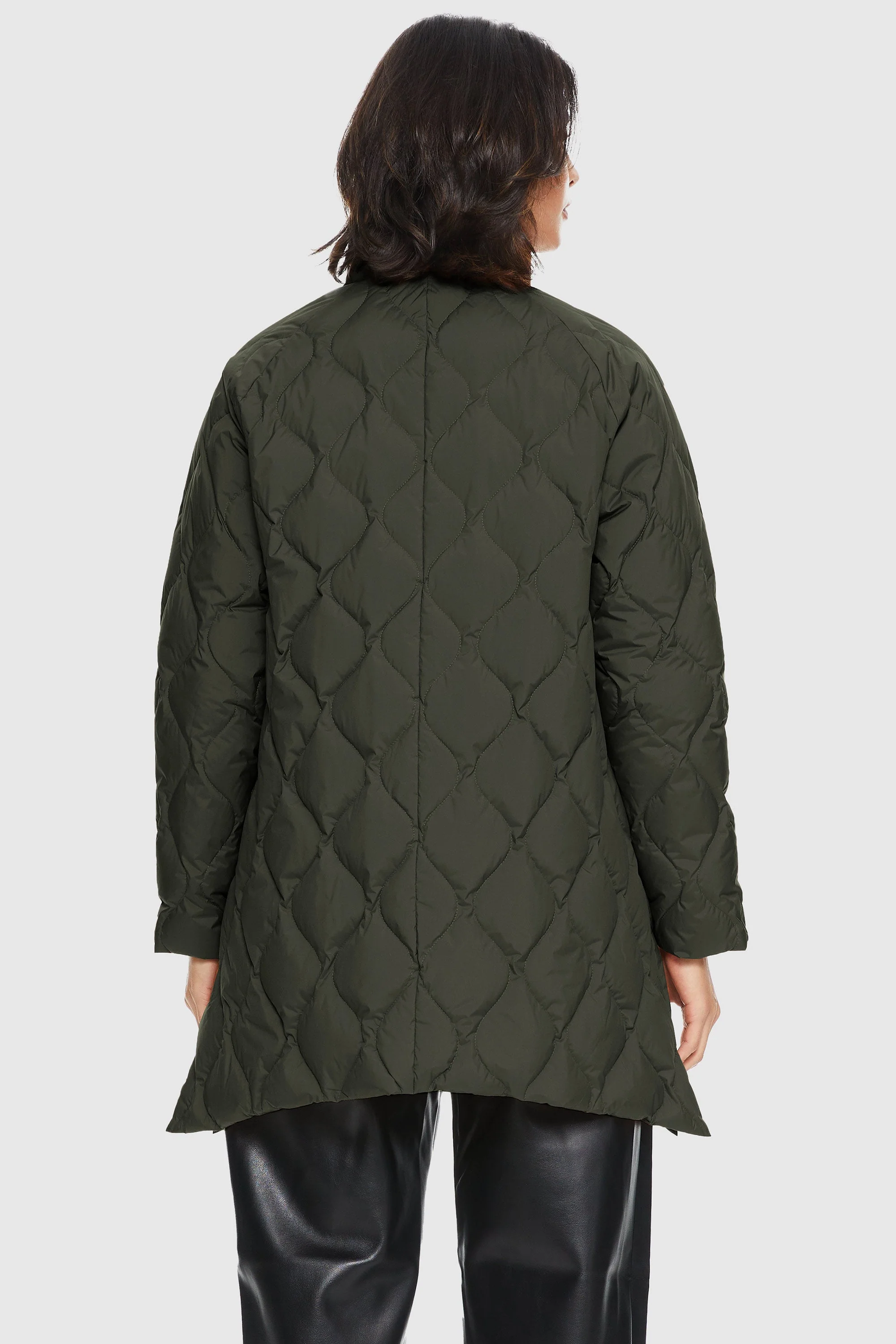 Oversized Quilted Lightweight Down Puffer Jacket - Image 39