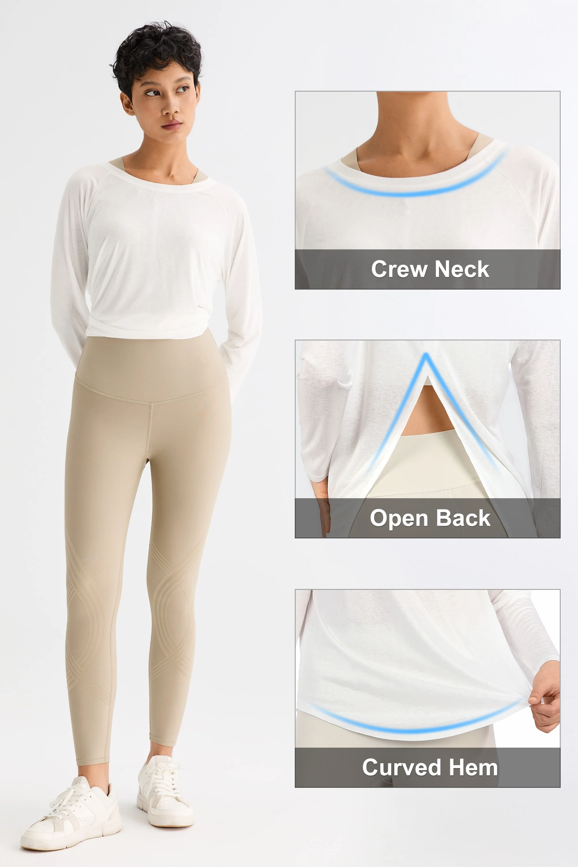 Workout Long Sleeve Tops Lightweight - UV Protection - Image 34
