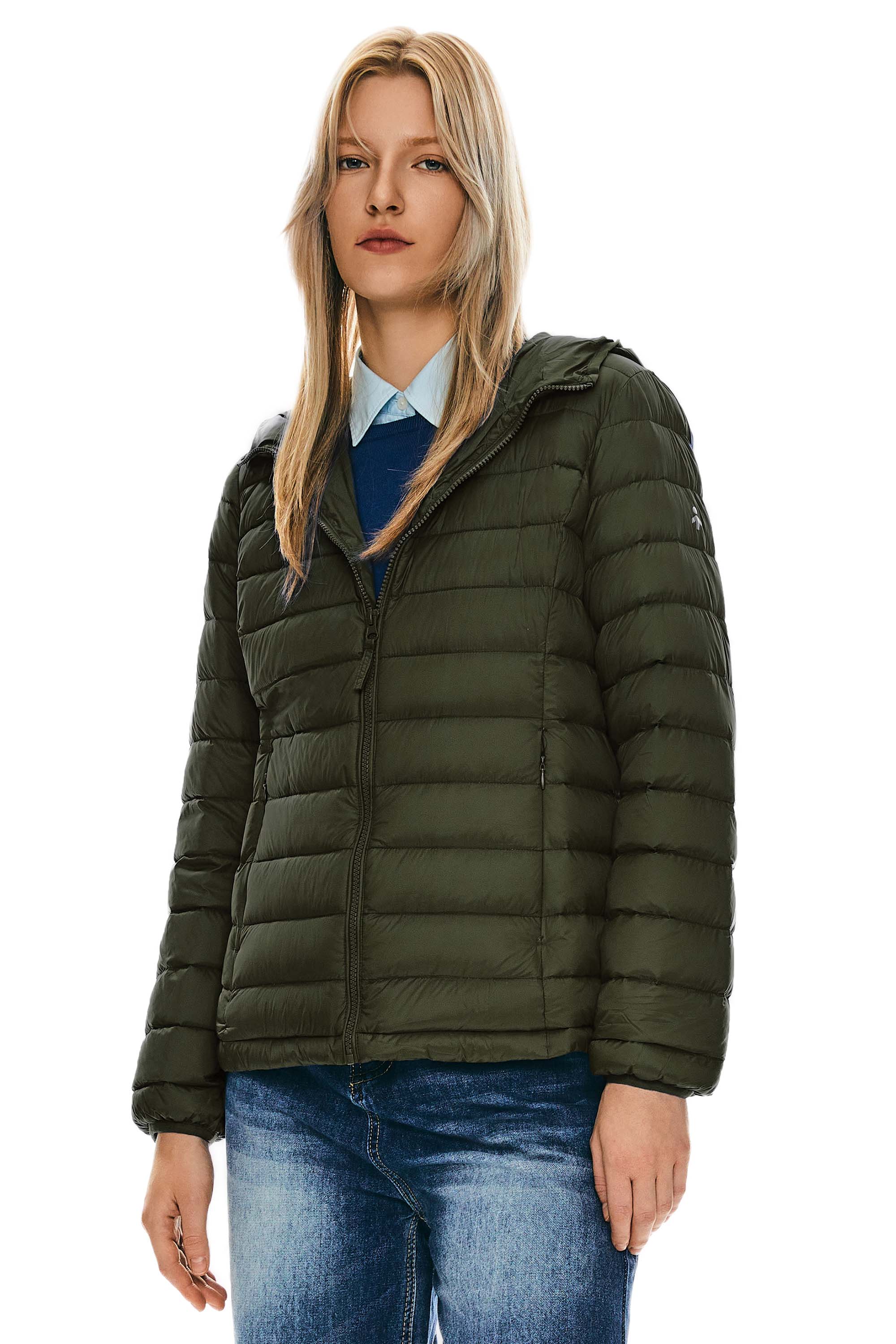 Lightweight Packable Down Jacket with Stand Collar with hood - Image 21