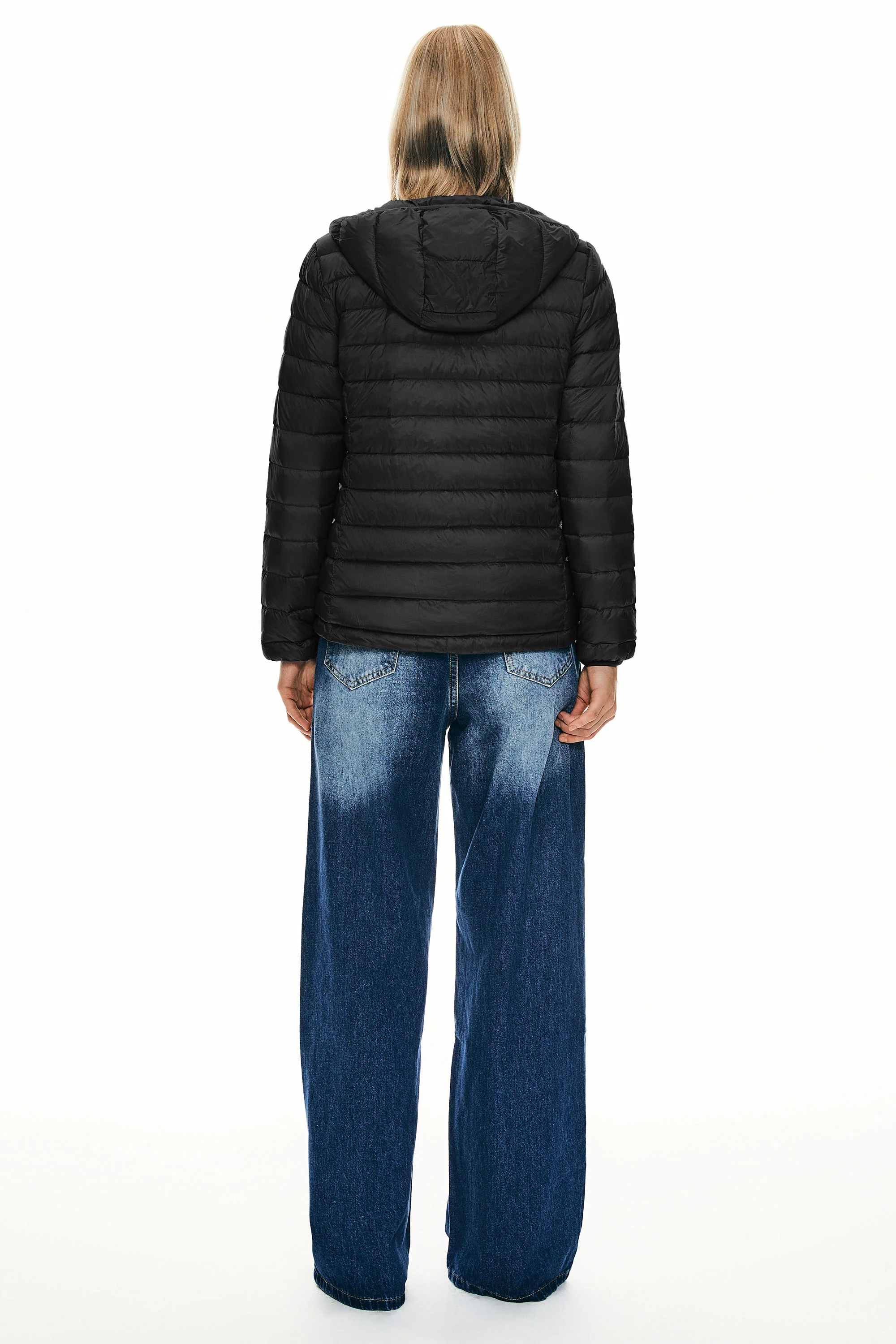Lightweight Packable Down Jacket with Stand Collar with hood - Image 33