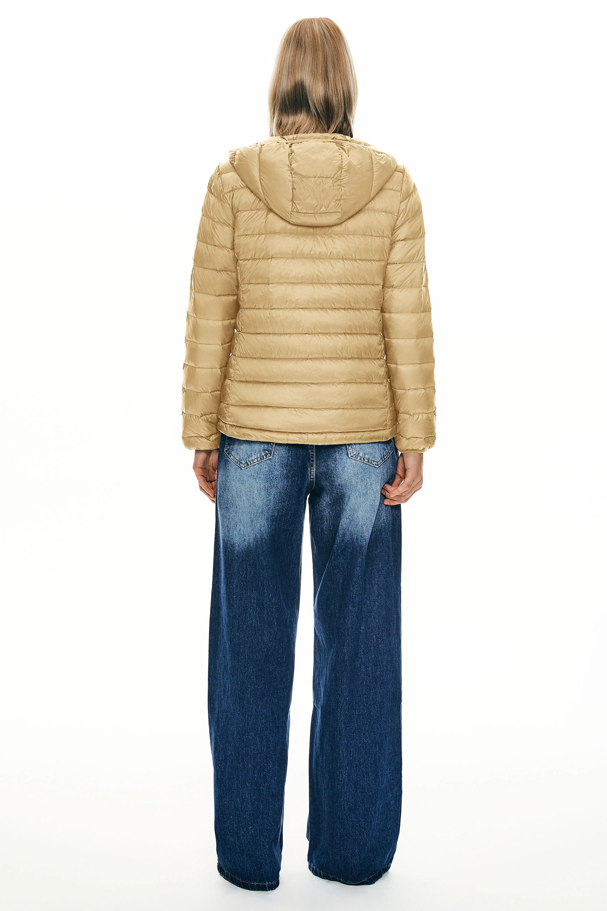 Lightweight Packable Down Jacket with Stand Collar with hood - Image 59