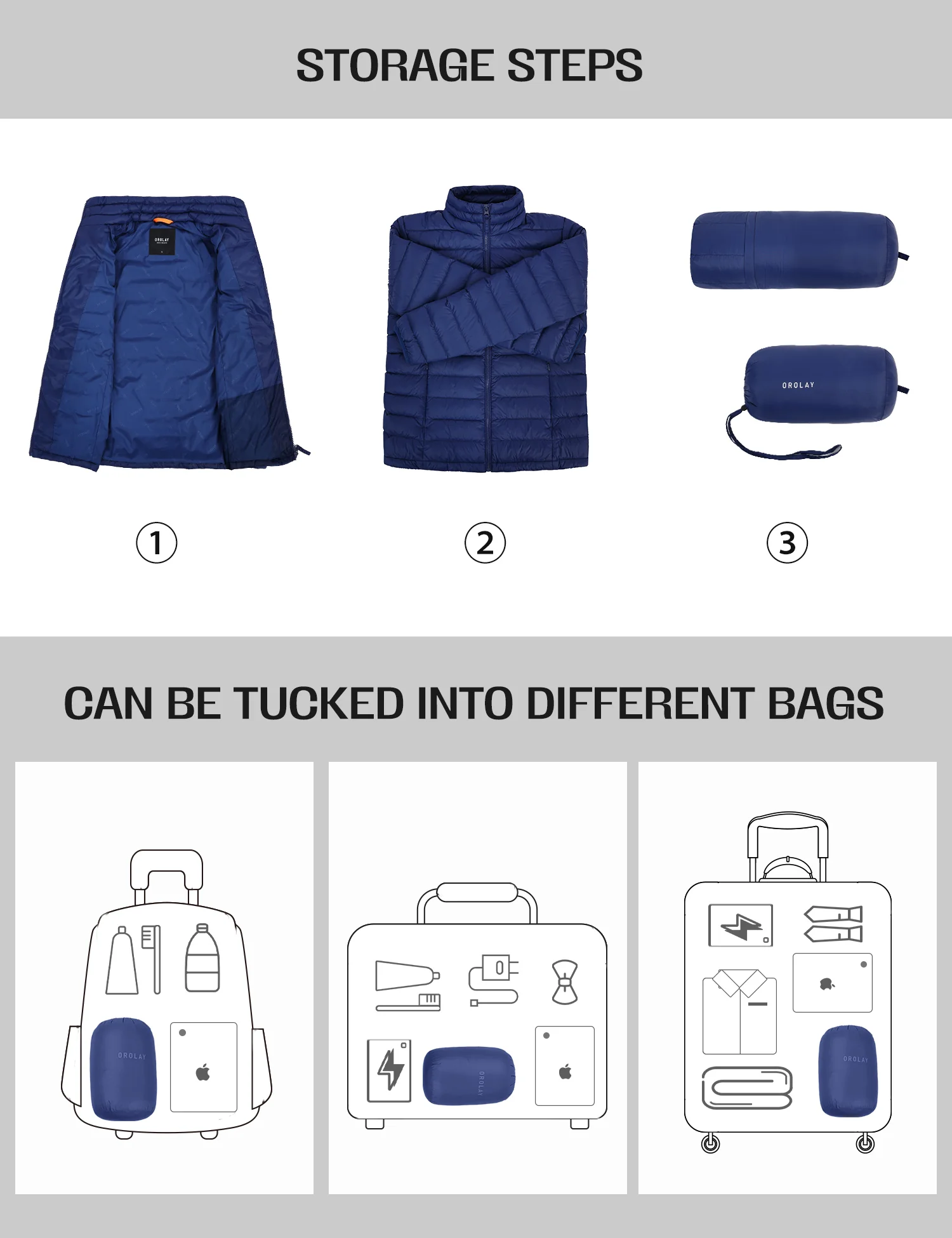 Lightweight Quilted Packable Down Jacket - Image 55