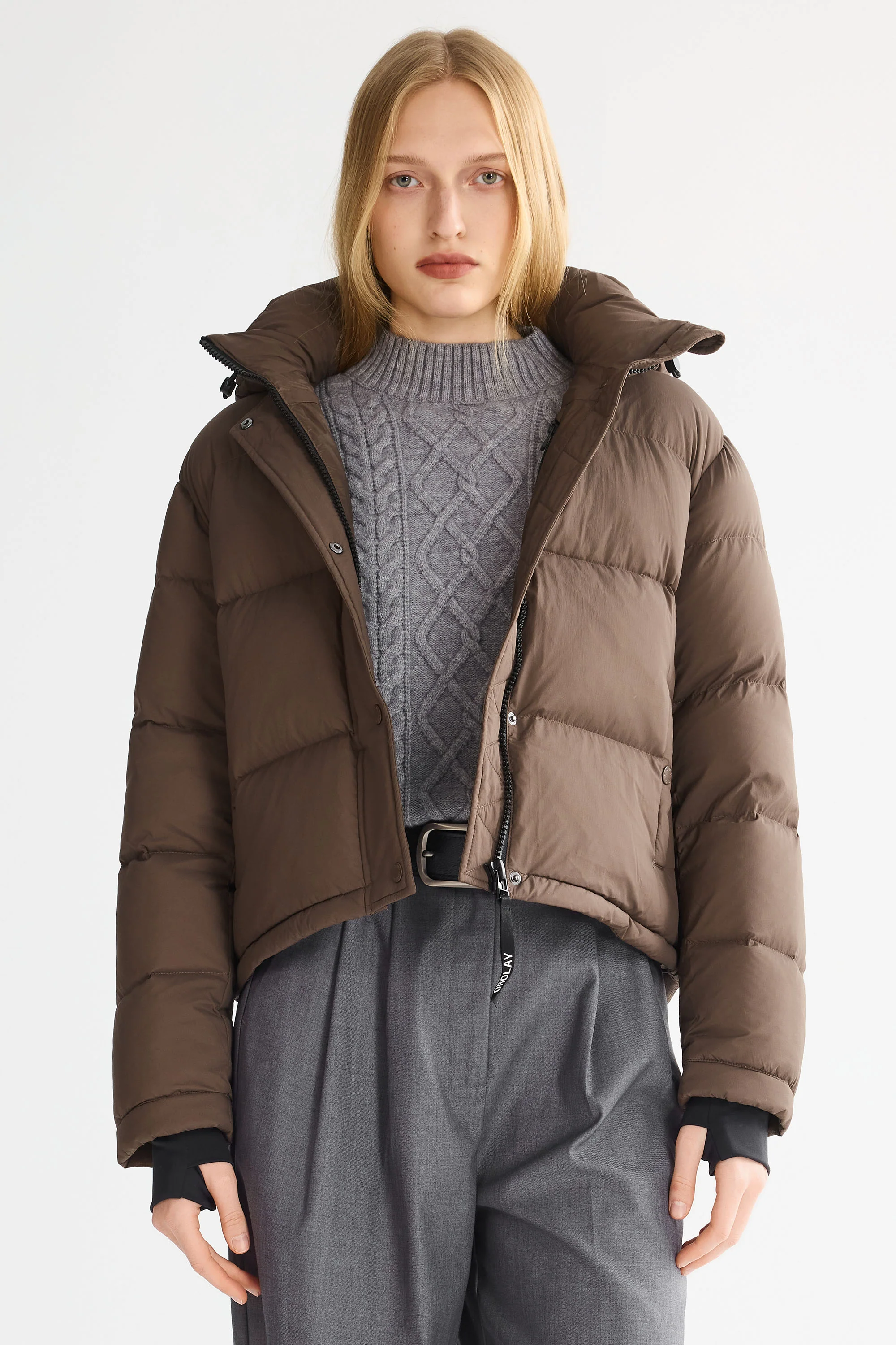 Puff-O® Cropped Down Puffer Jacket - Image 47