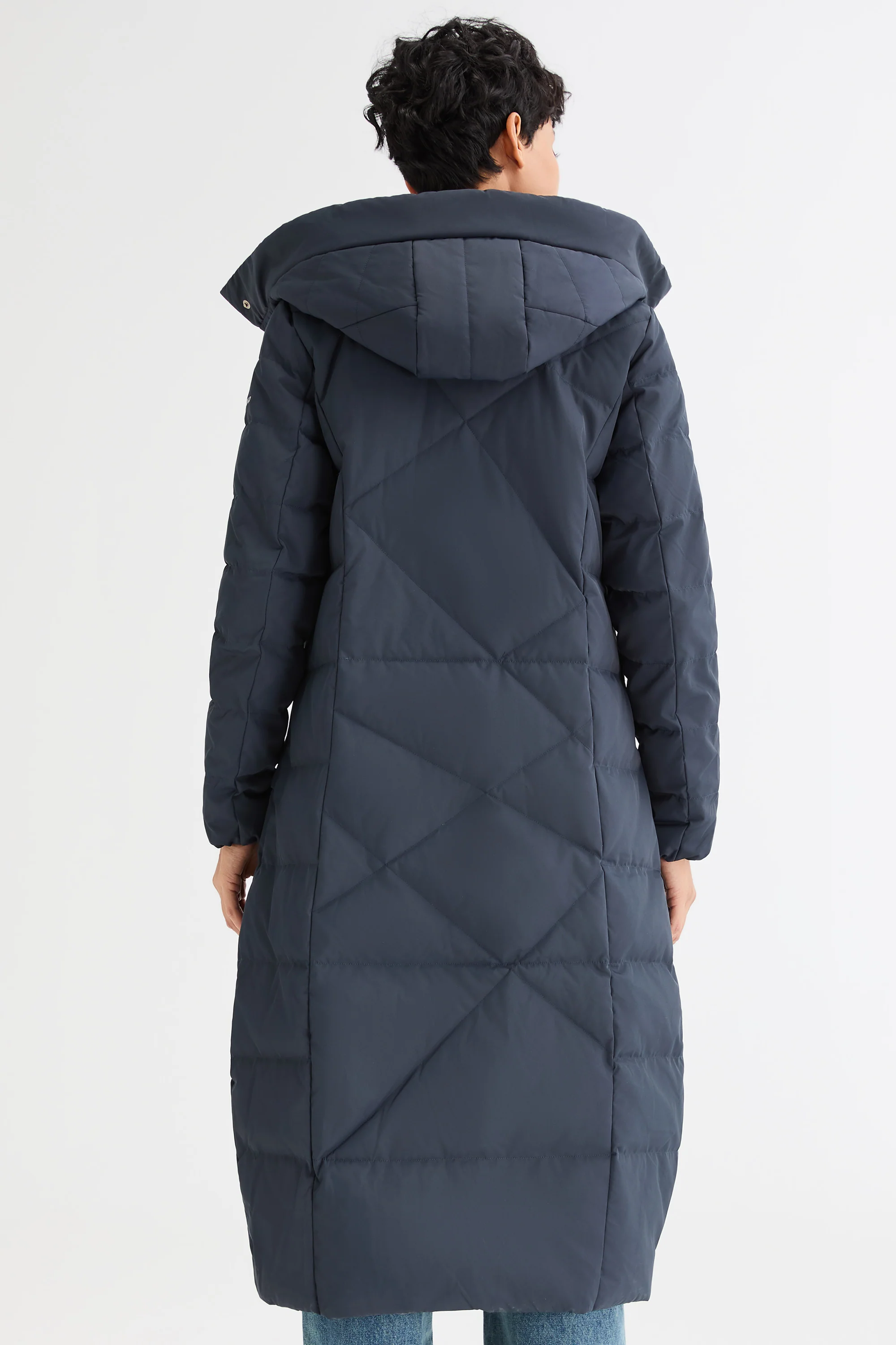 Long Maxi Down Coat with Hood - Image 51