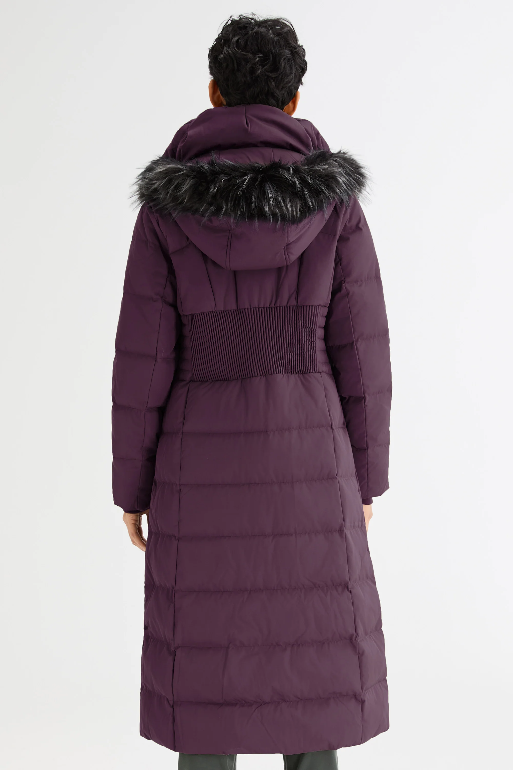 Long Puffer Down Coat with Hood Fur - Image 15