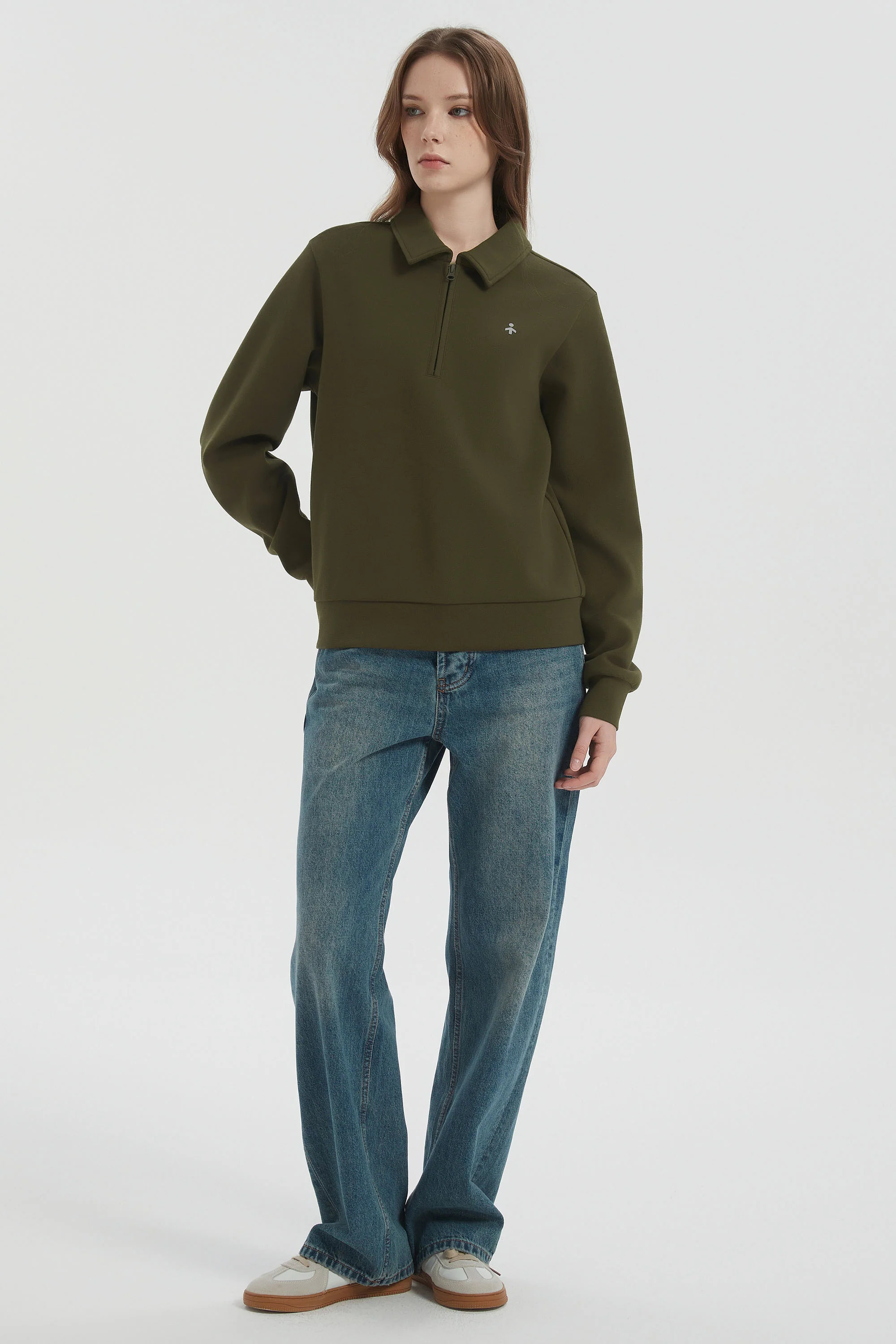 Long Sleeve Polo Sweatshirt Half Zip - Image 11