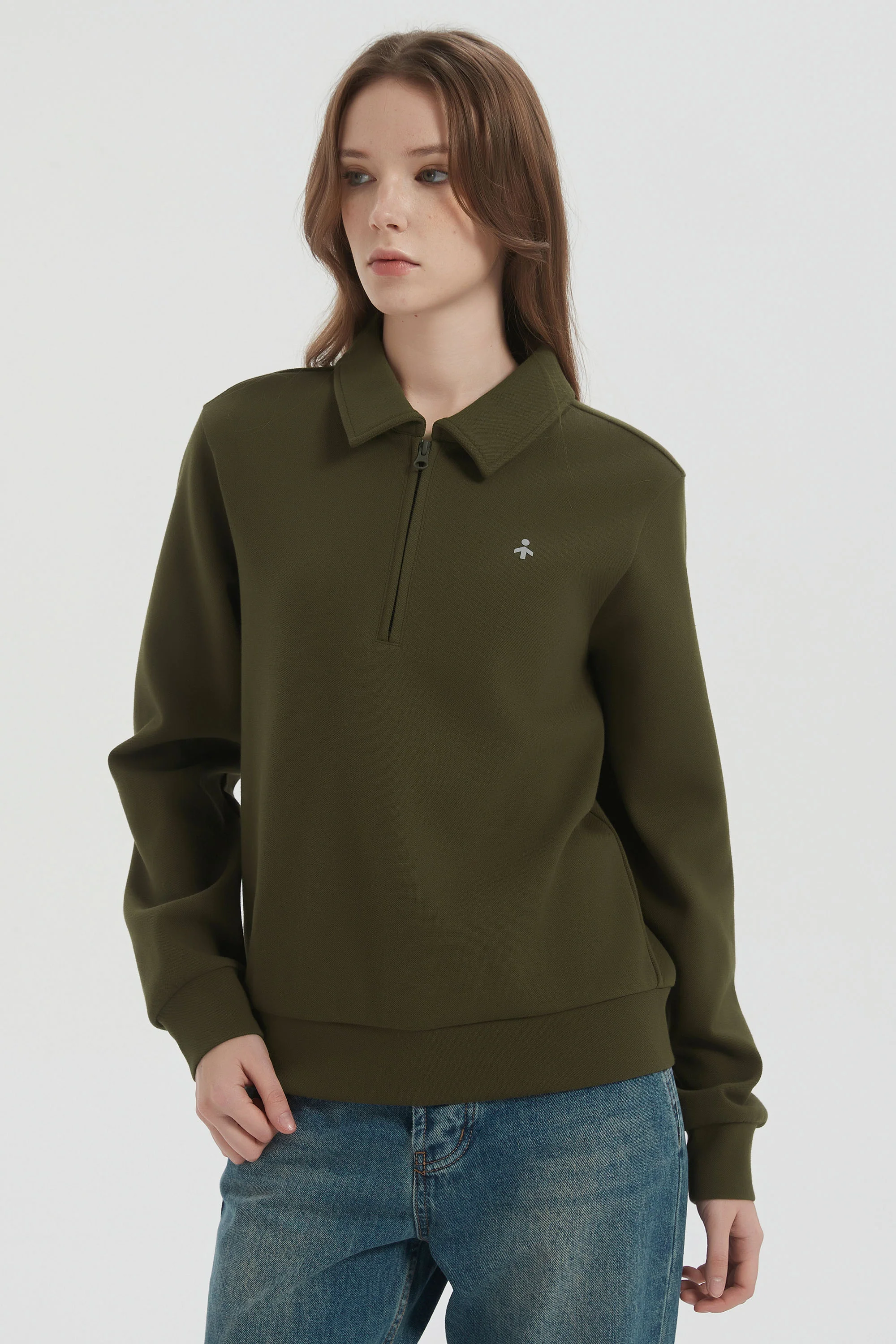 Long Sleeve Polo Sweatshirt Half Zip - Image 13