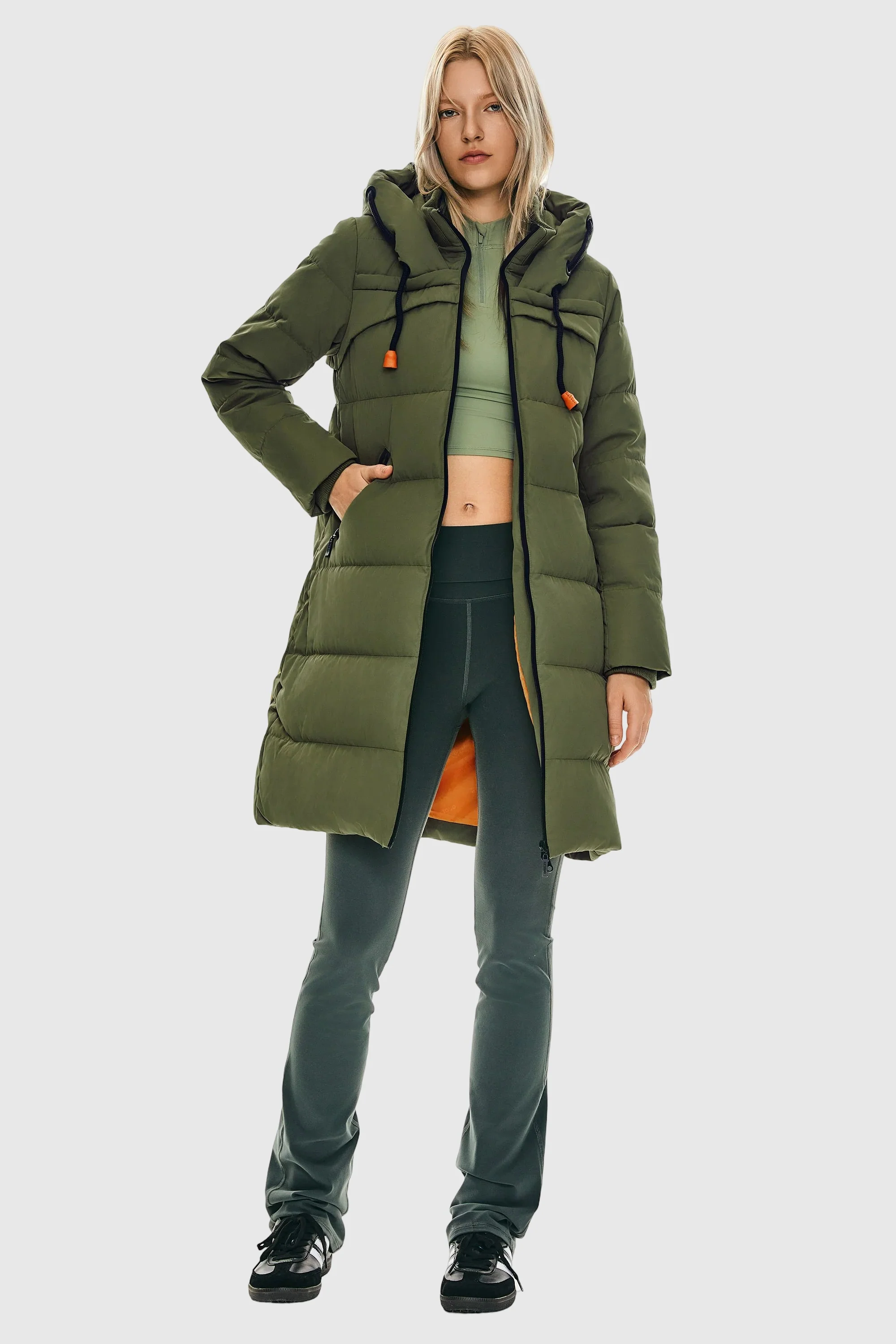 Long Thickened Hooded Down Jacket - Image 16