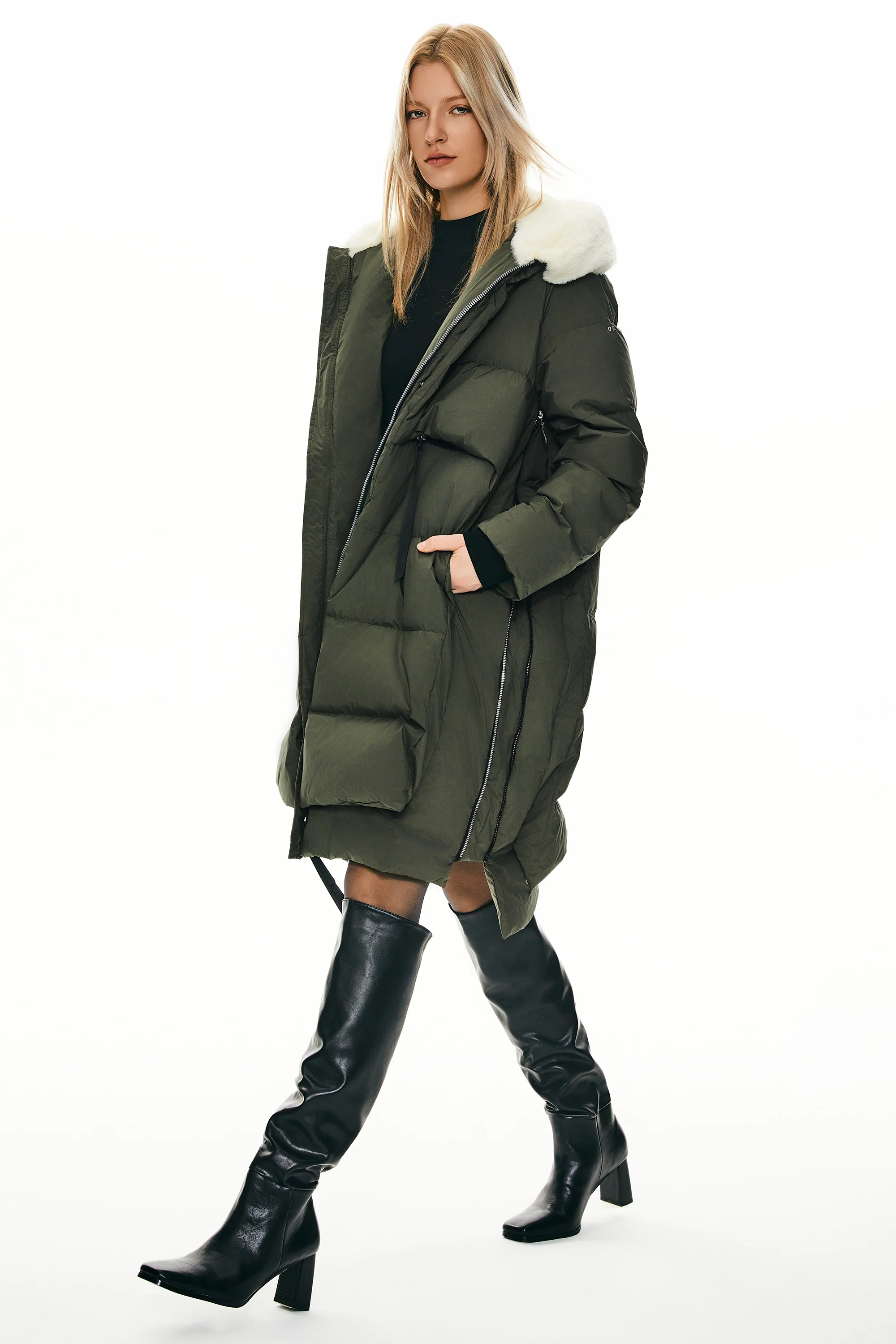092 Universe® Long Winter Down Puffer Jacket - Image 4