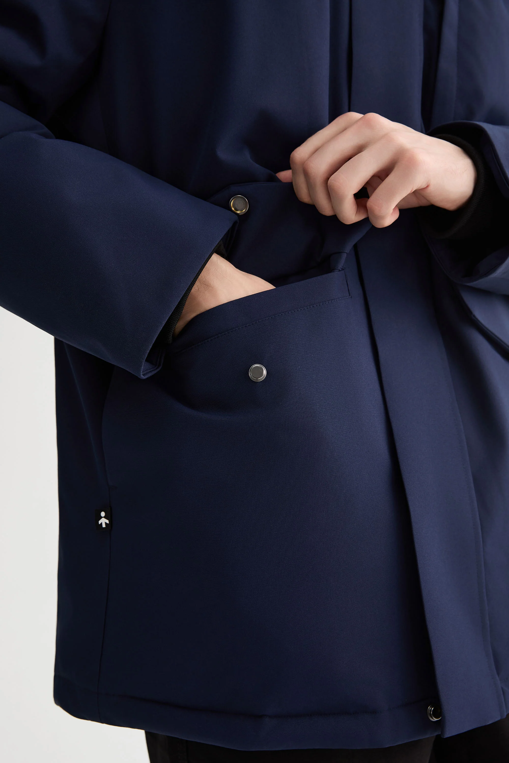 Mid-length Dual-Pocket Hooded Down Parka Jacket - Image 28