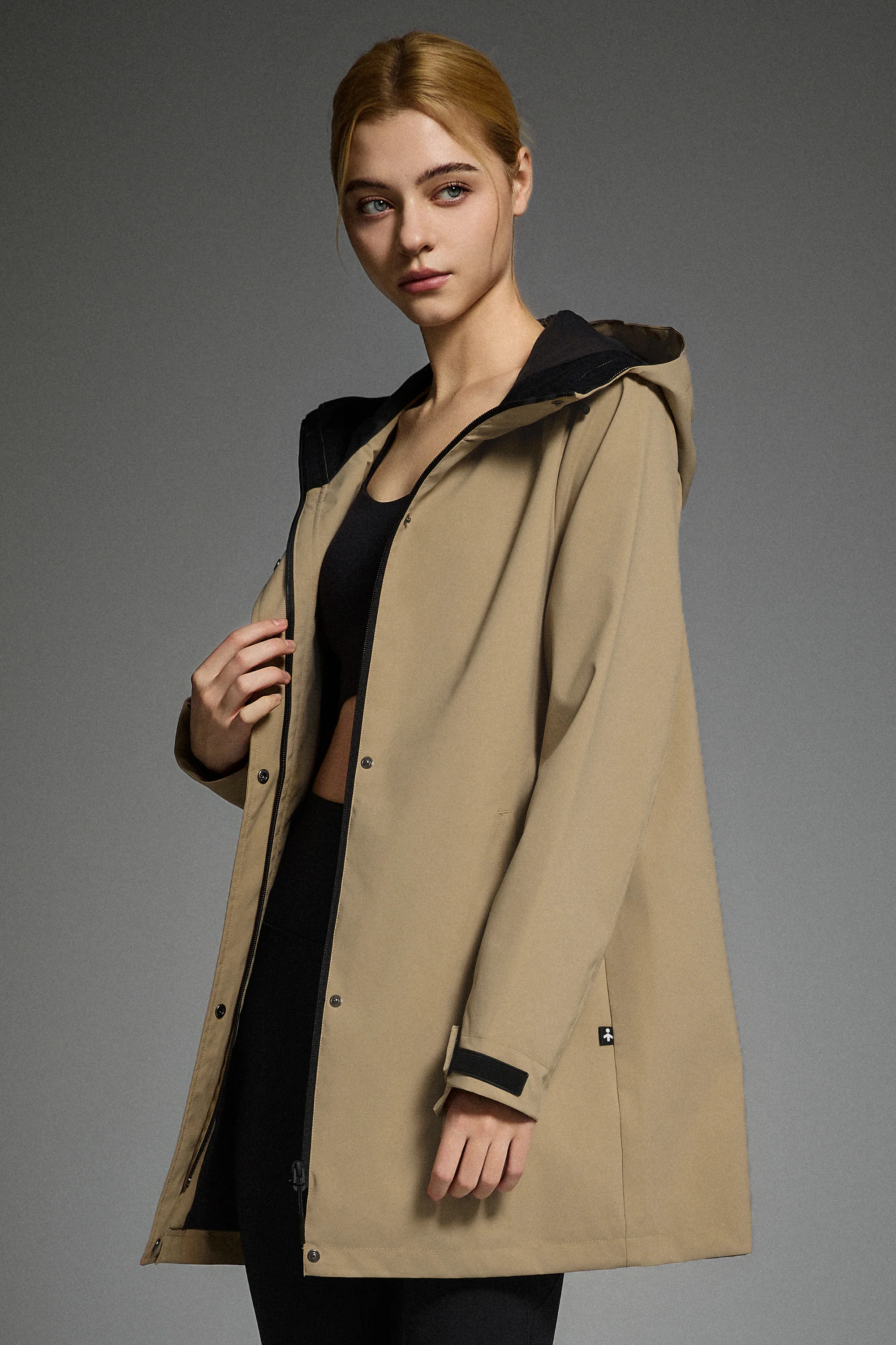 Mid-Length Waterproof Trench Jacket - Image 16