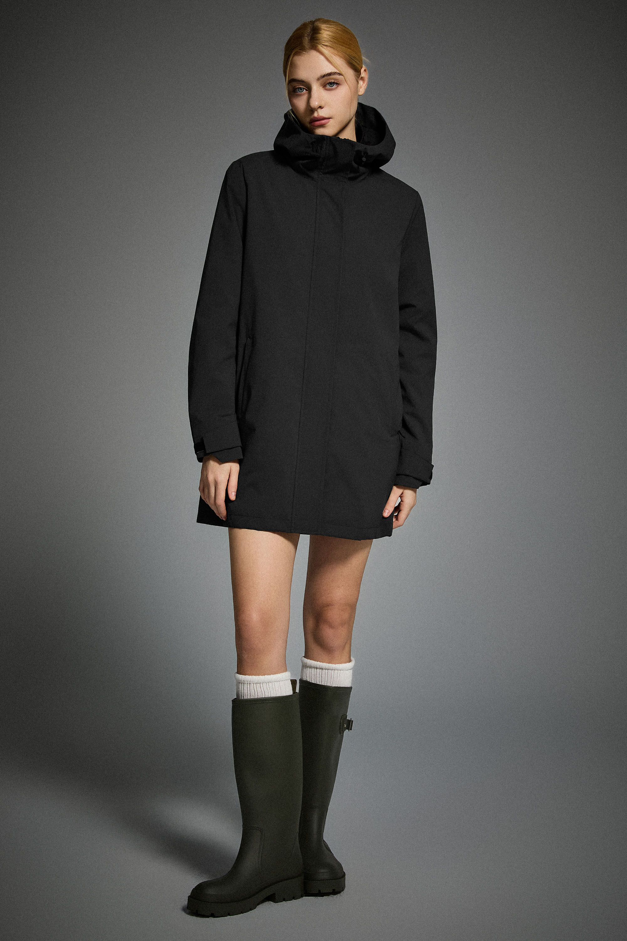 Mid-Length Waterproof Trench Jacket - Image 18