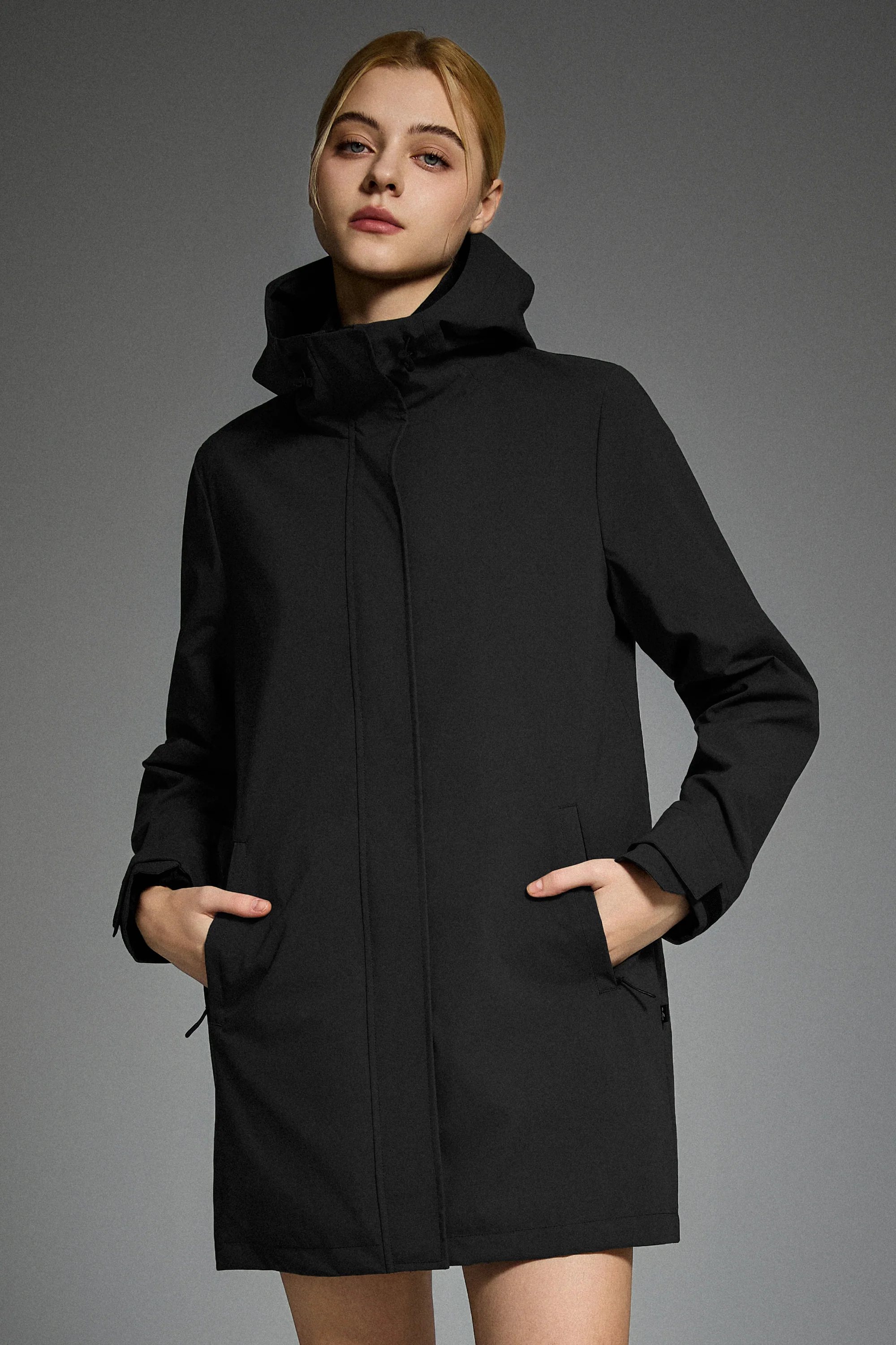 Mid-Length Waterproof Trench Jacket - Image 23
