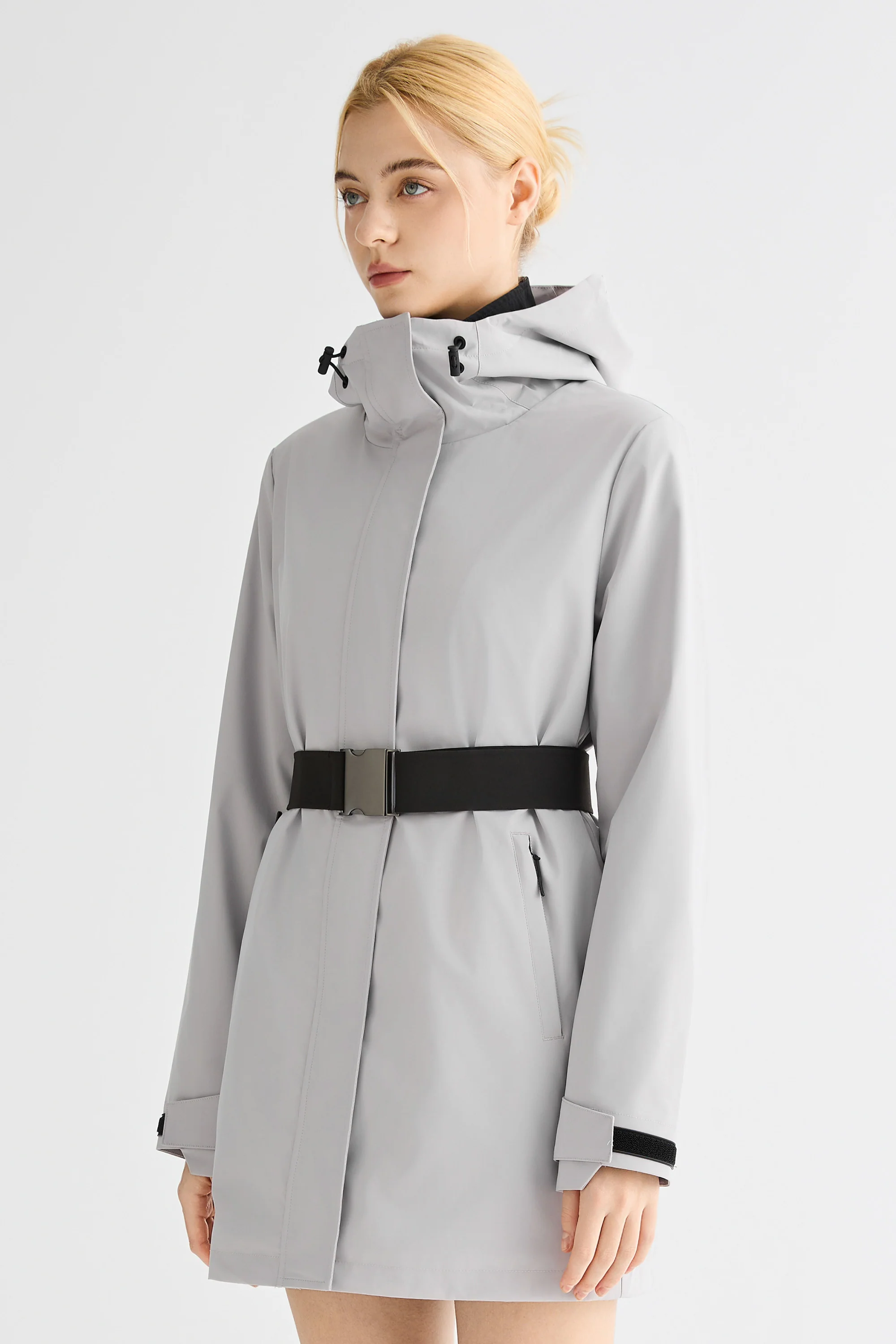 Mid-Length Waterproof Trench Jacket - Image 28