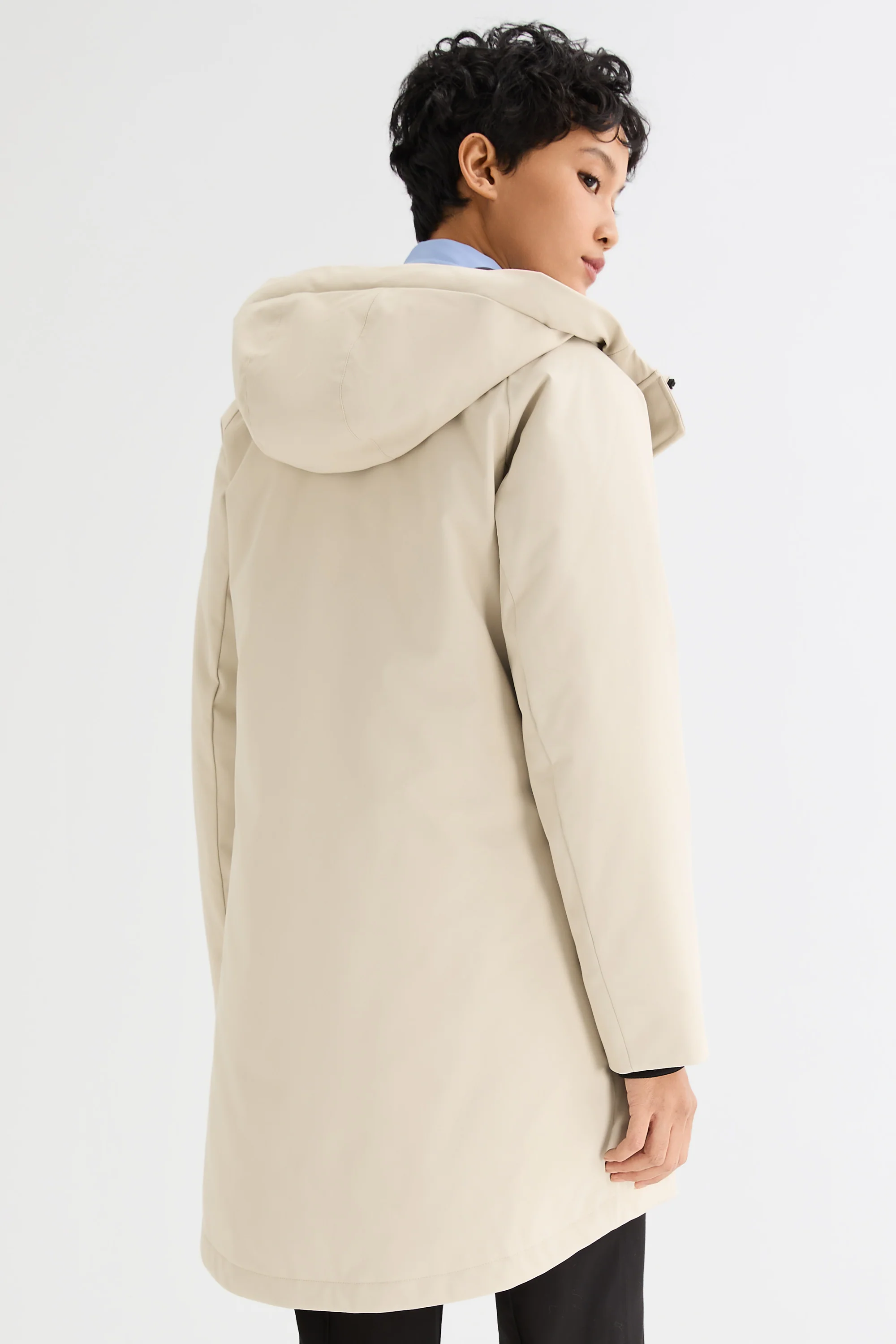 Mid-Length Windproof Parka Coat - Image 11