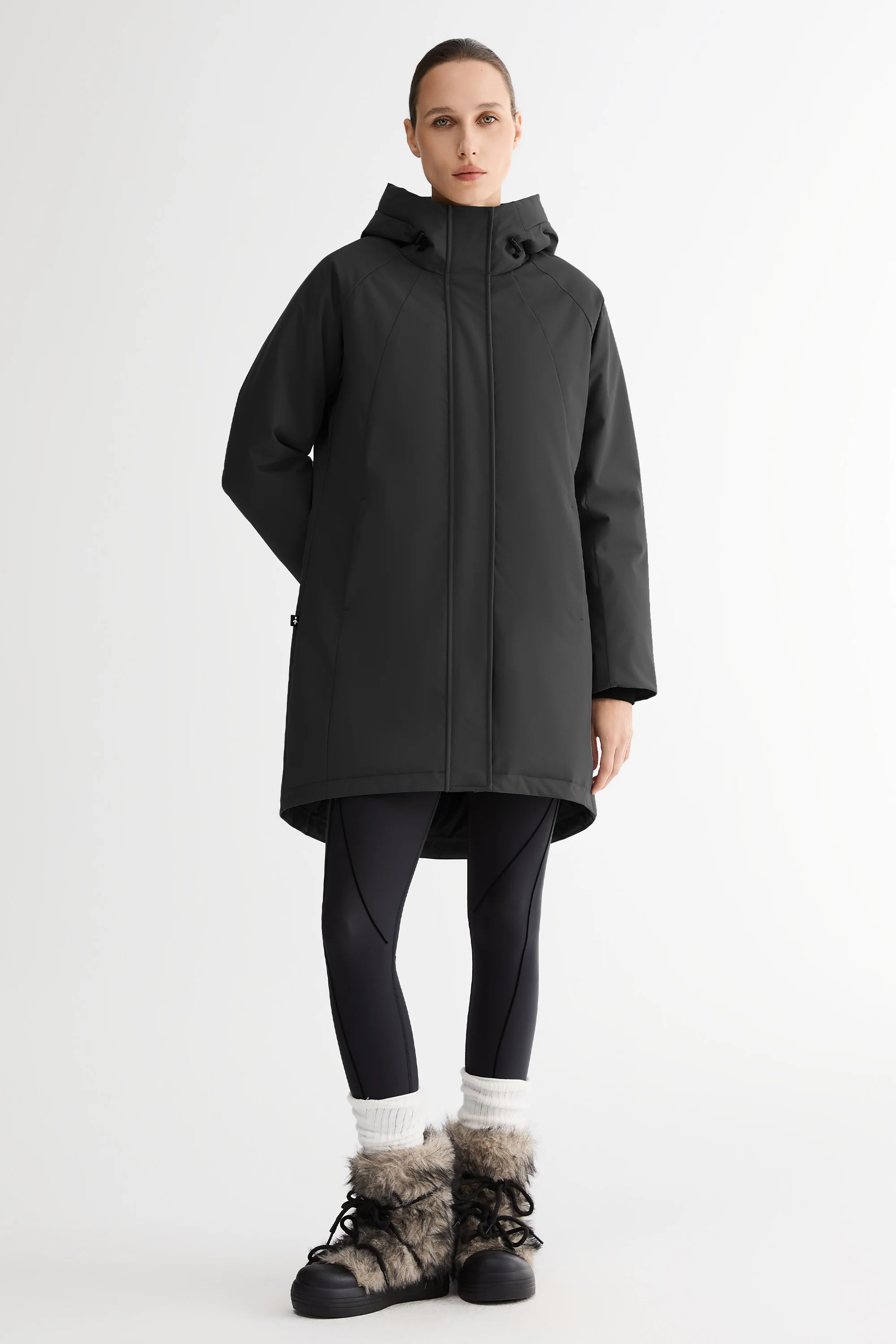 Mid-Length Windproof Parka Coat - Image 2