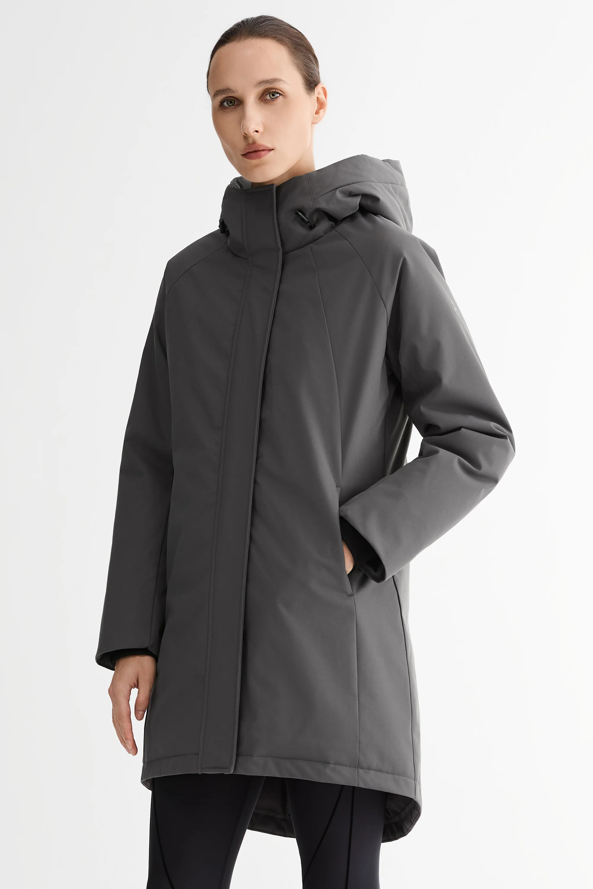 Mid-Length Windproof Parka Coat - Image 27